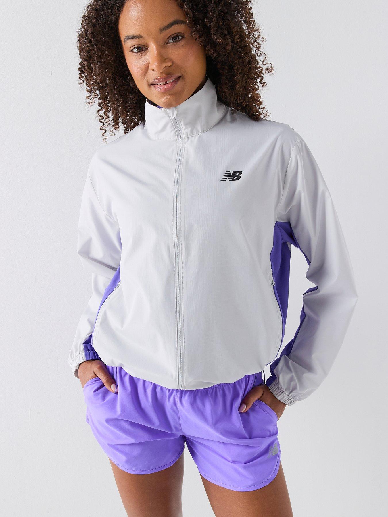 New Balance Womens Running Fast Days Jacket - Light Grey