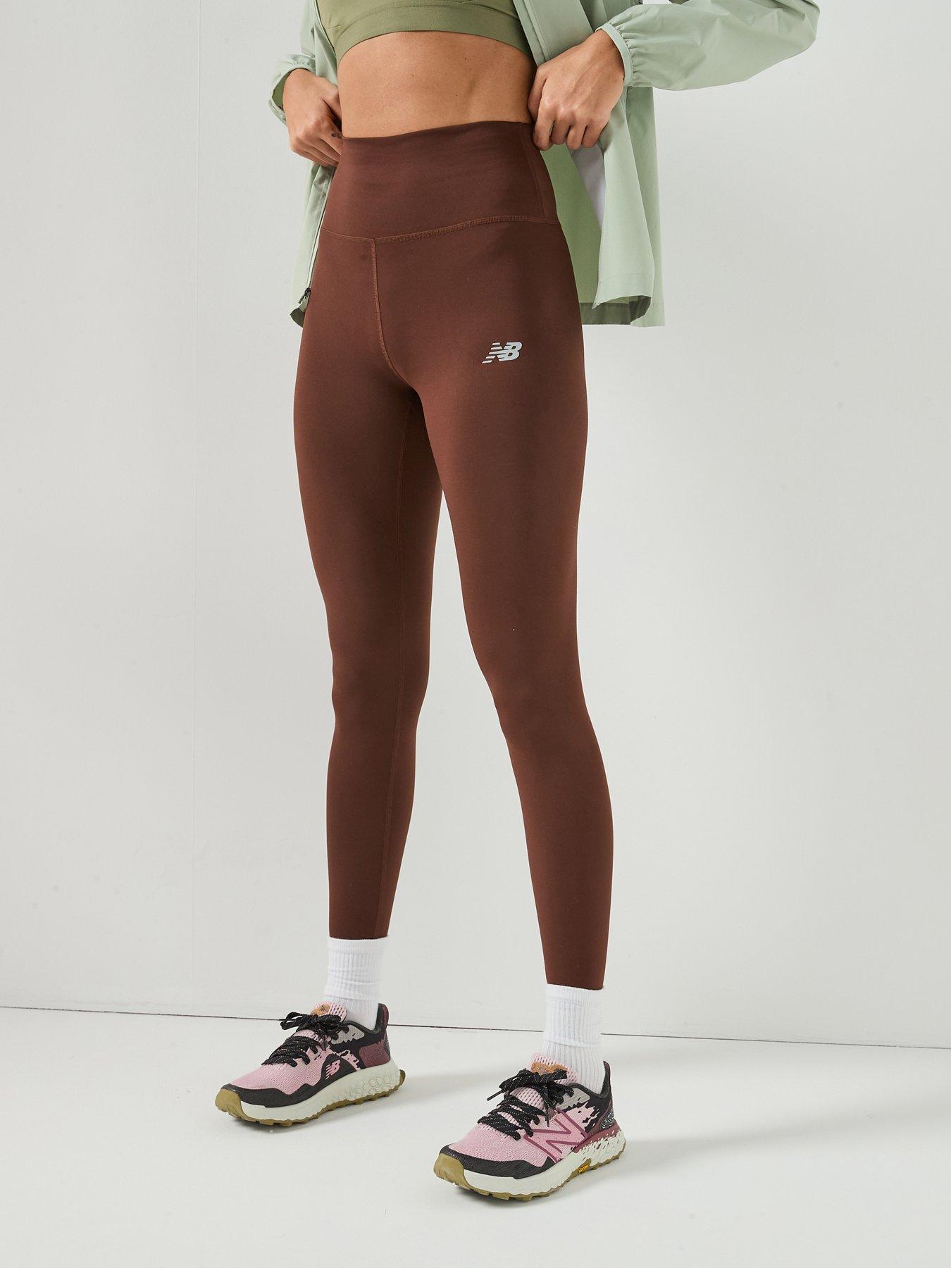 New Balance Womens Training Harmony High Rise 27 Inch Legging - Brown