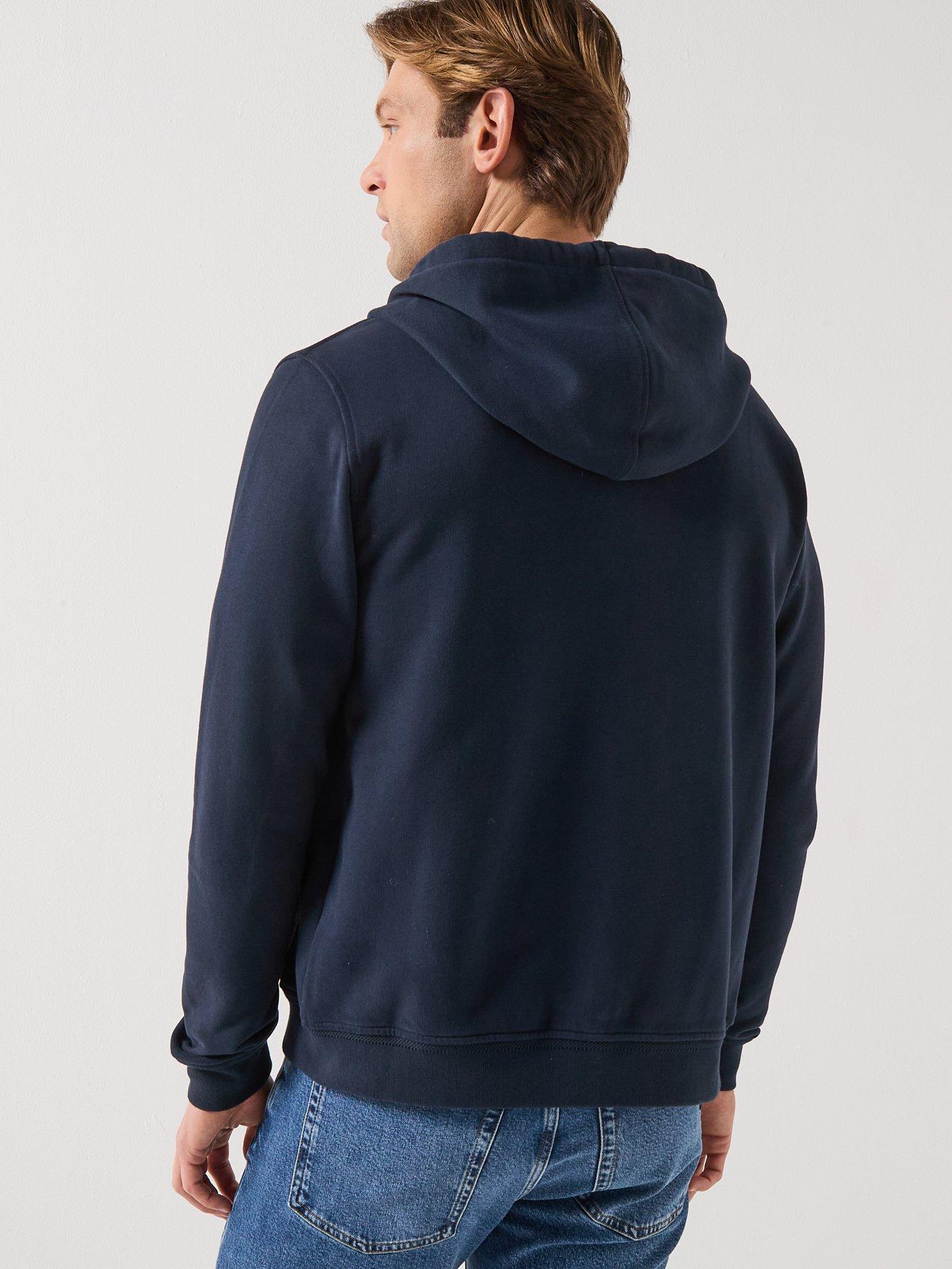 Image 2 of 6 of Belstaff Logo Patch Full Zip Hoodie - Navy