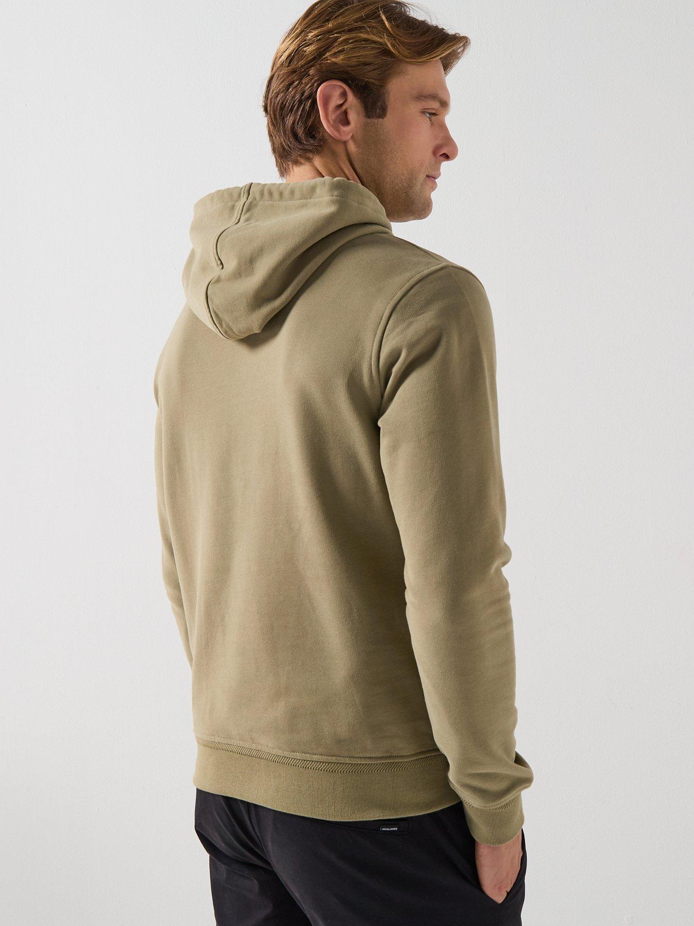 Image 2 of 5 of Belstaff Left Chest Patch Logo Regular Fit Hoodie - Light Khaki