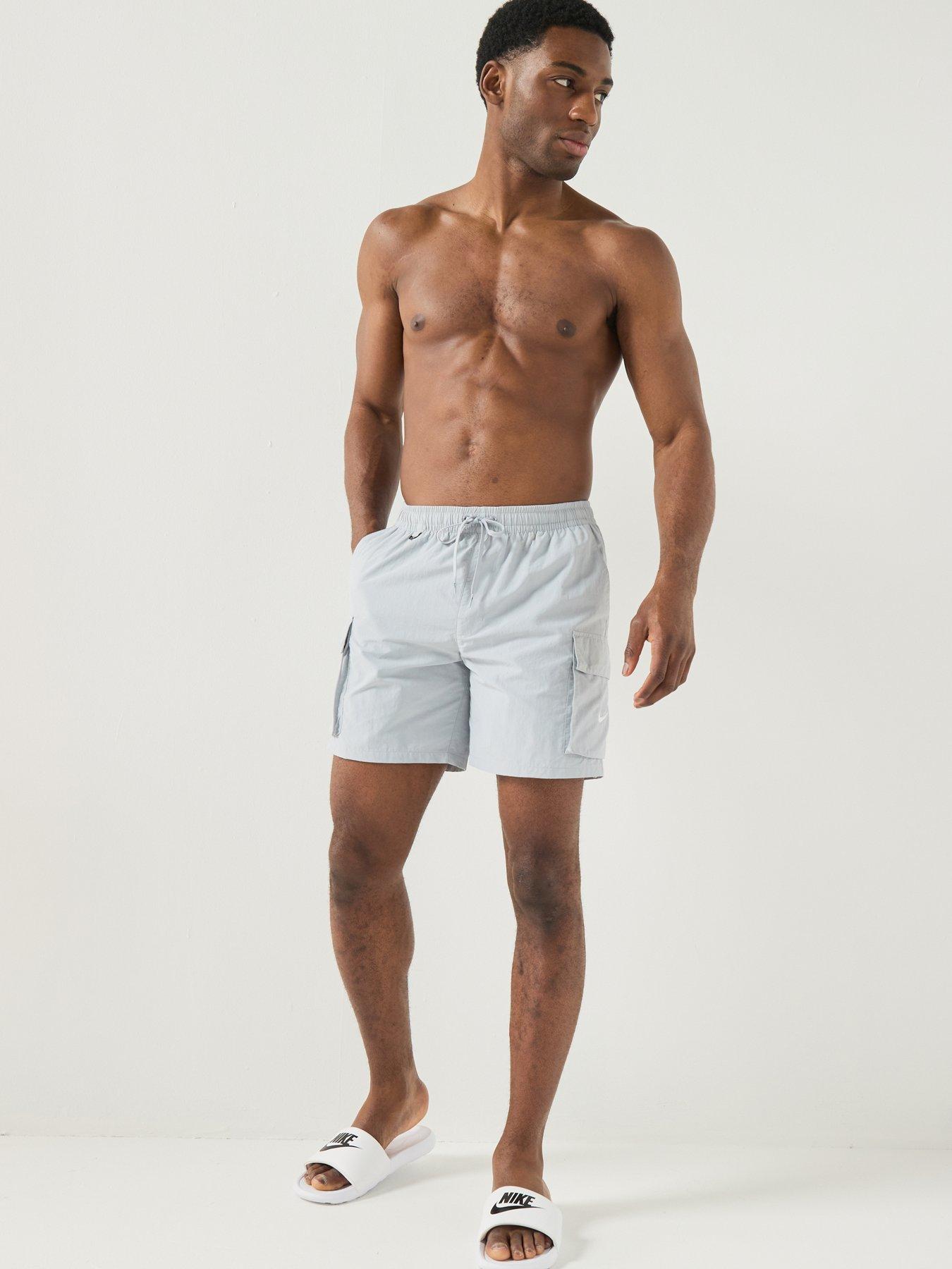 Image 5 of 6 of Nike Mens 7Inch Full Lined Cargo Swim Short - Grey