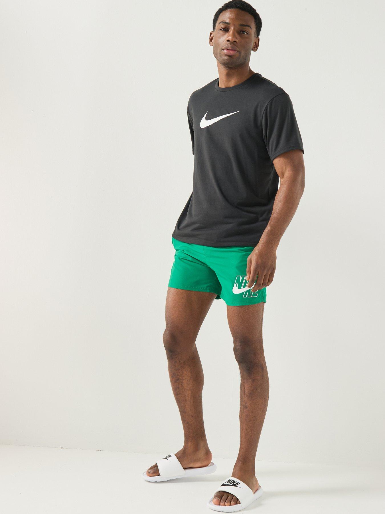 Image 3 of 6 of Nike Mens Short Sleeve Hydroguard T Shirt - Black