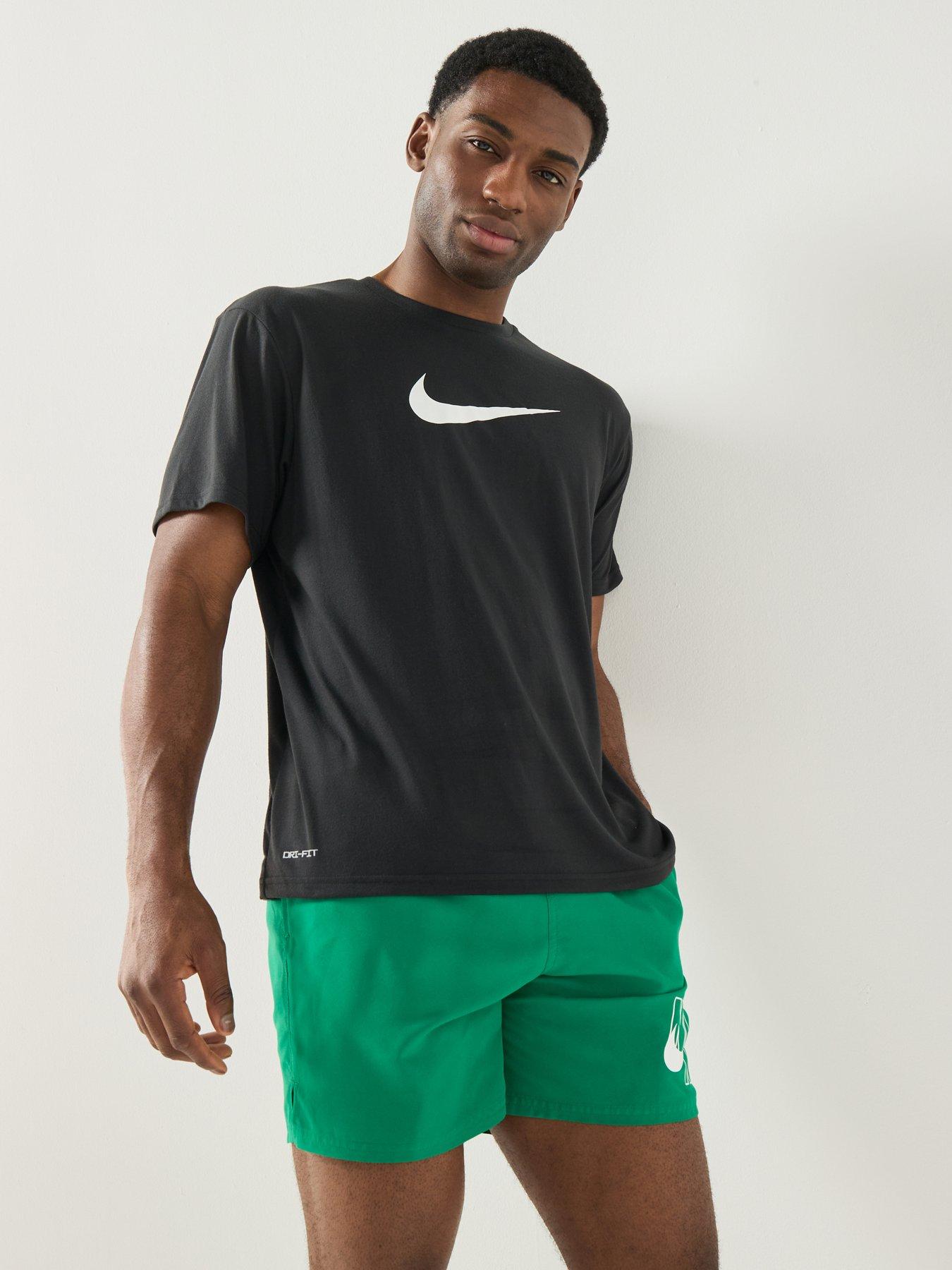 Image 6 of 6 of Nike Mens Short Sleeve Hydroguard T Shirt - Black
