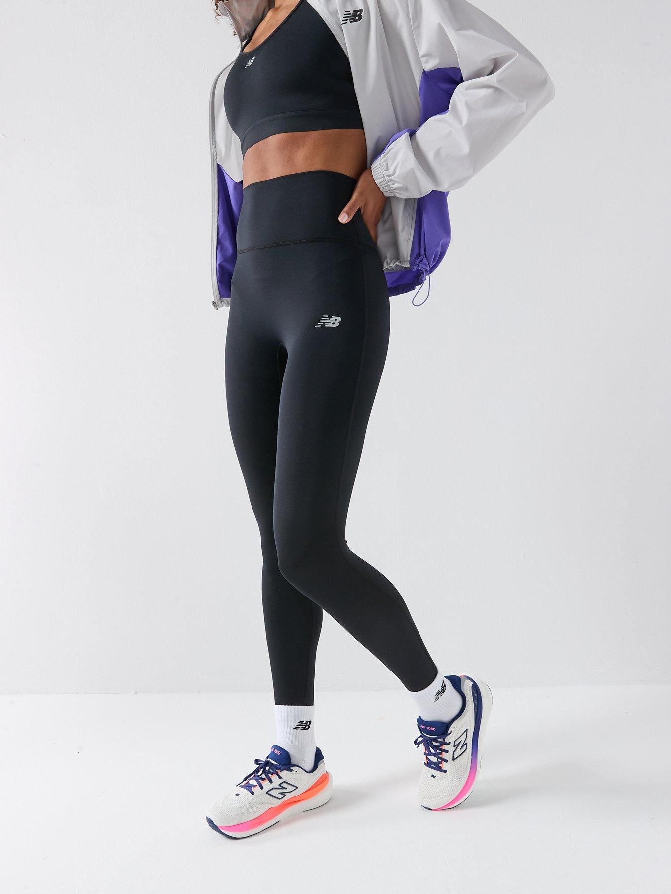 New Balance Womens Training Essential High Rise 25-Inch Legging - Black