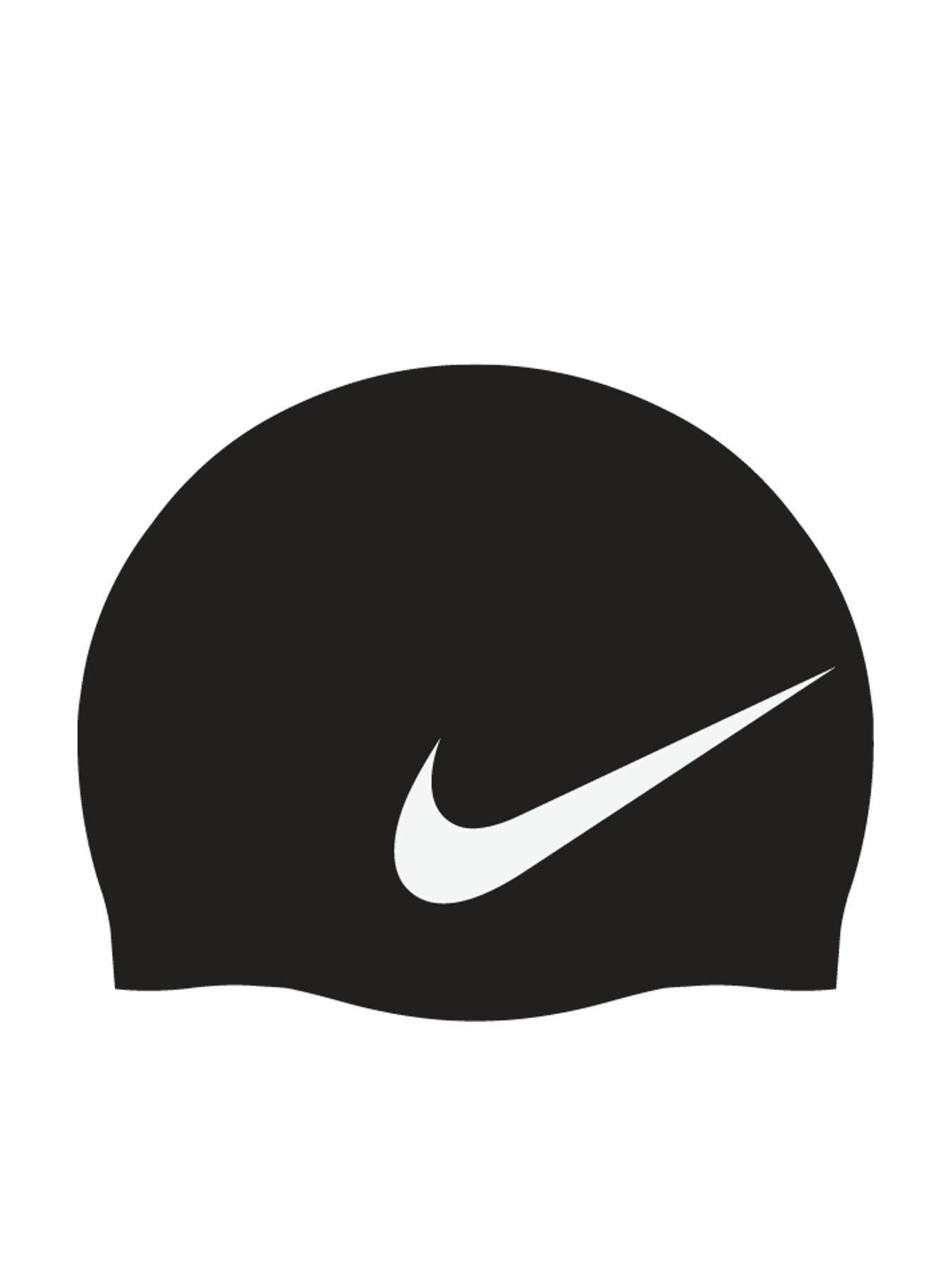 Nike Adults Unisex Big Swoosh Swim Cap - Black