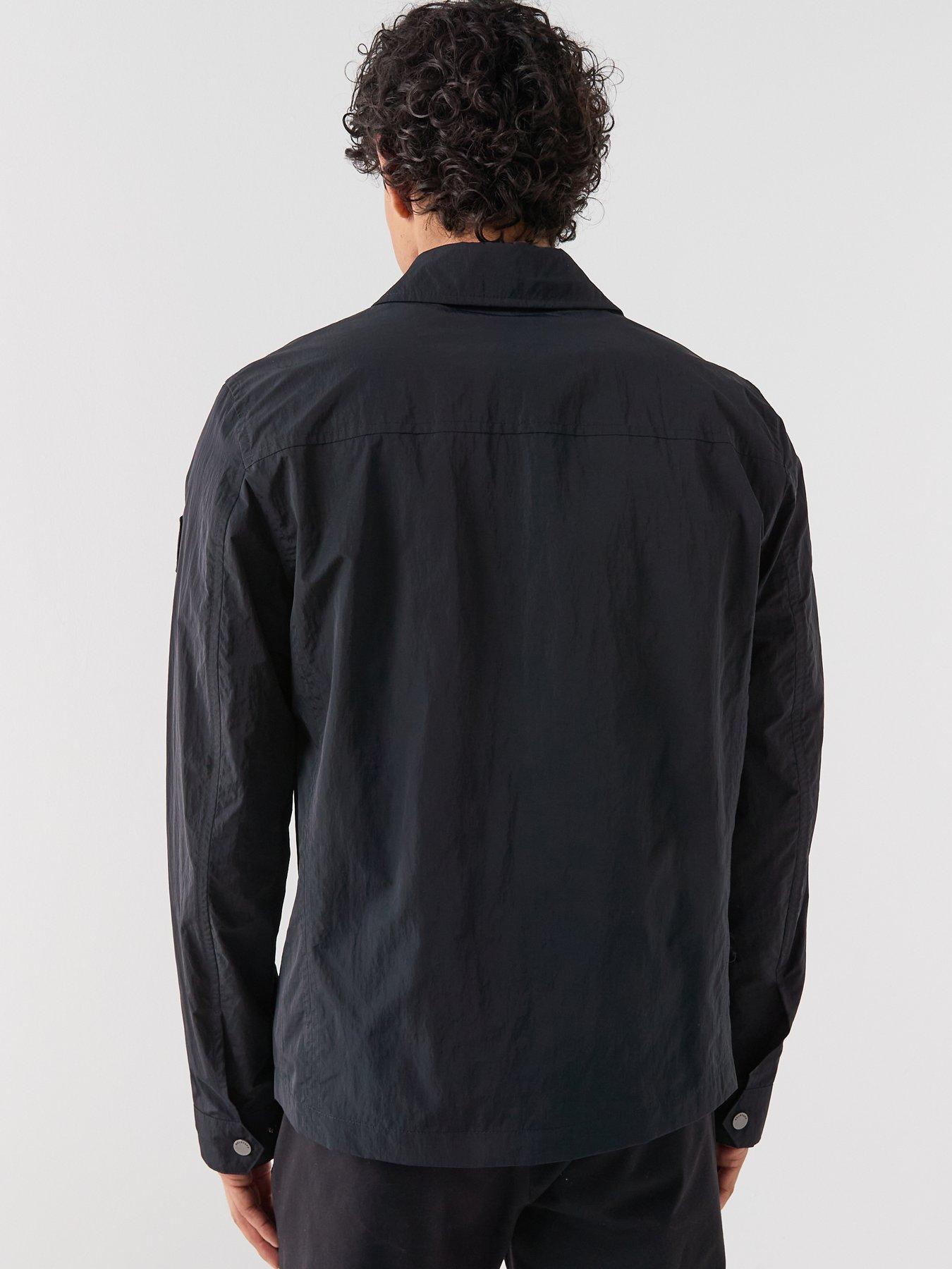 Image 2 of 6 of Belstaff Belstaff Grid Nylon Overshirt - Black