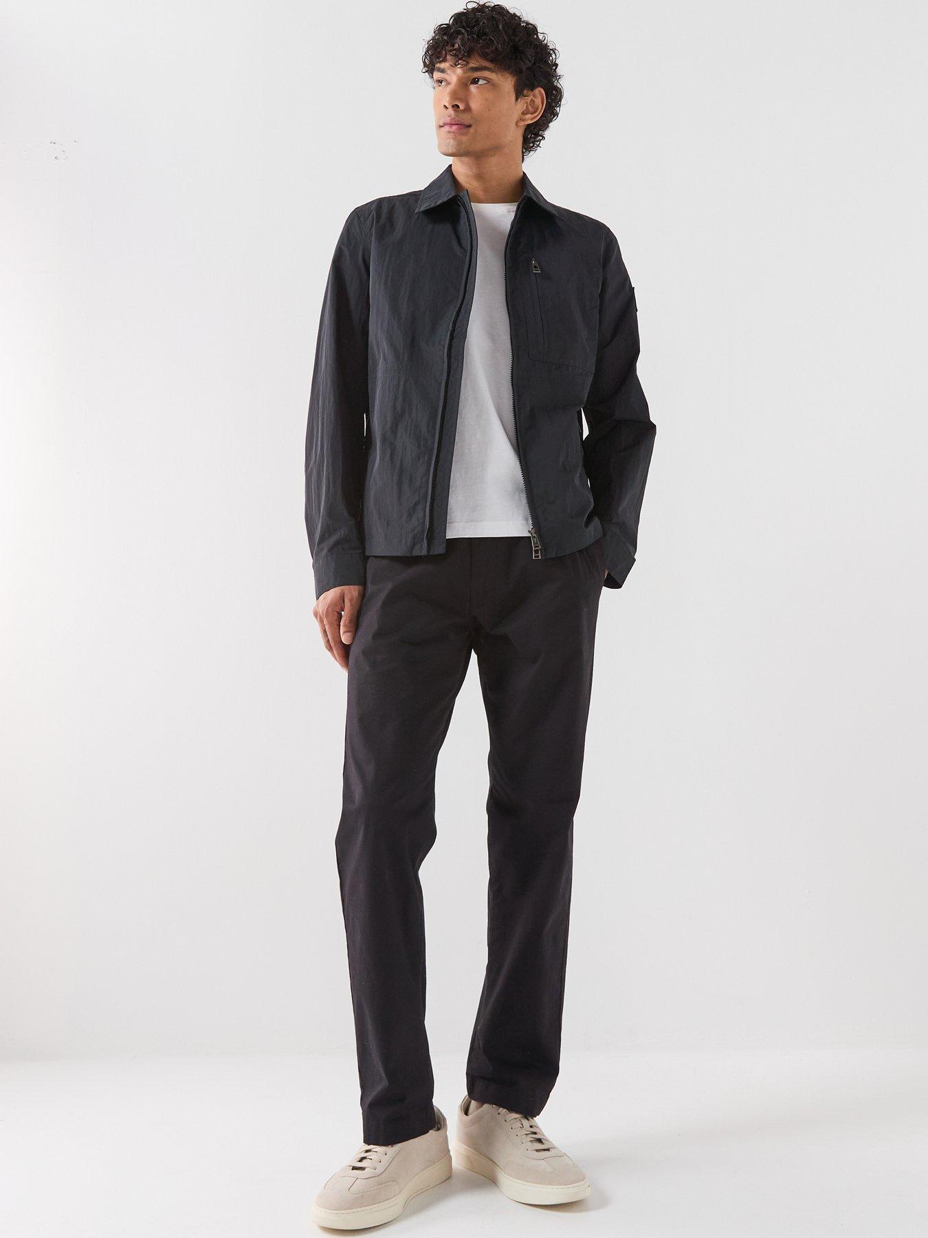 Image 3 of 6 of Belstaff Belstaff Grid Nylon Overshirt - Black