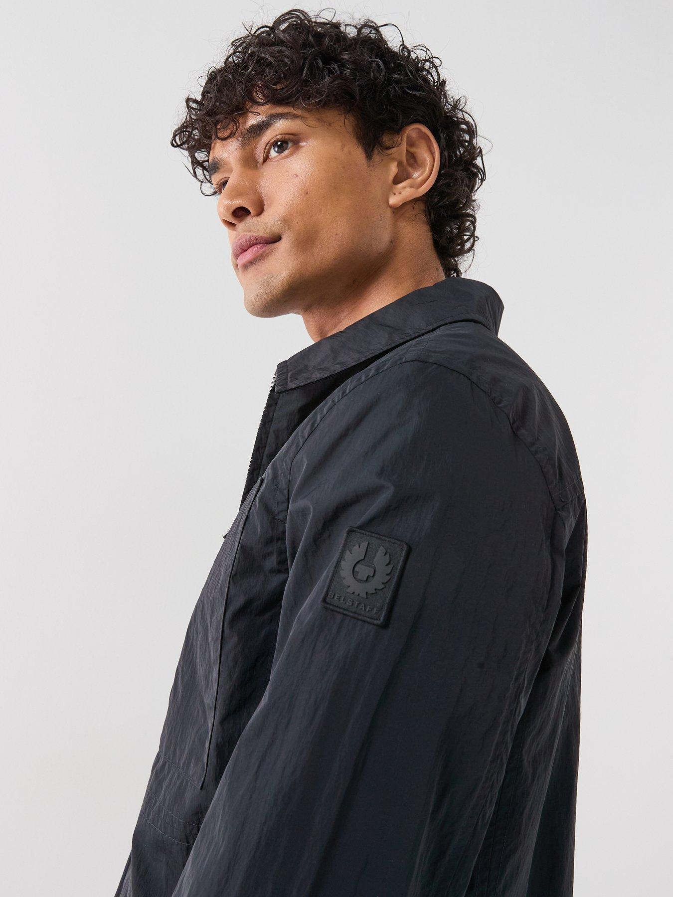 Image 4 of 6 of Belstaff Belstaff Grid Nylon Overshirt - Black