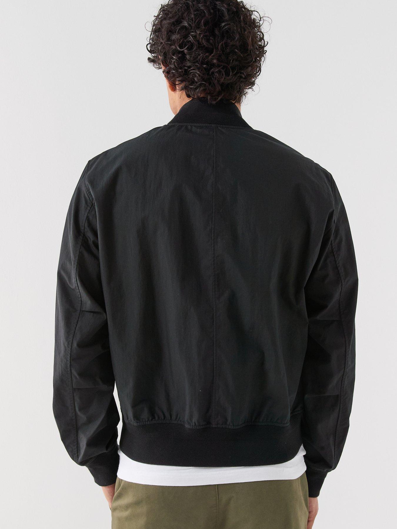 Image 2 of 6 of Belstaff Belstaff Carrier Nylon Bomber Jacket - Black