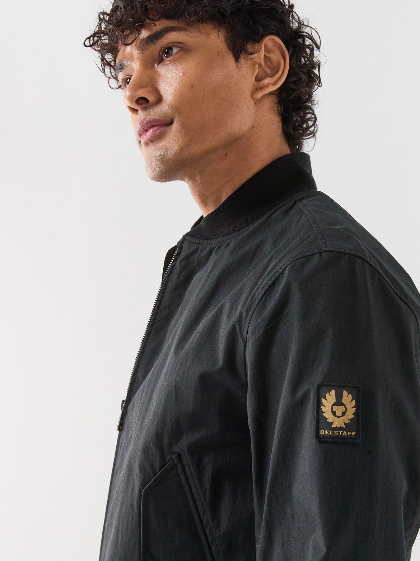 Image 4 of 6 of Belstaff Belstaff Carrier Nylon Bomber Jacket - Black