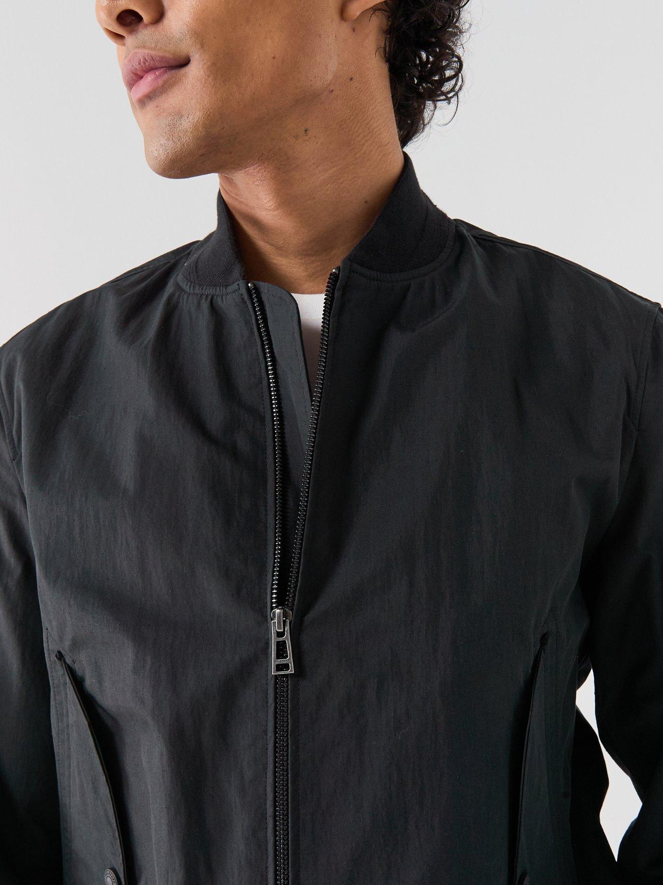 Image 6 of 6 of Belstaff Belstaff Carrier Nylon Bomber Jacket - Black