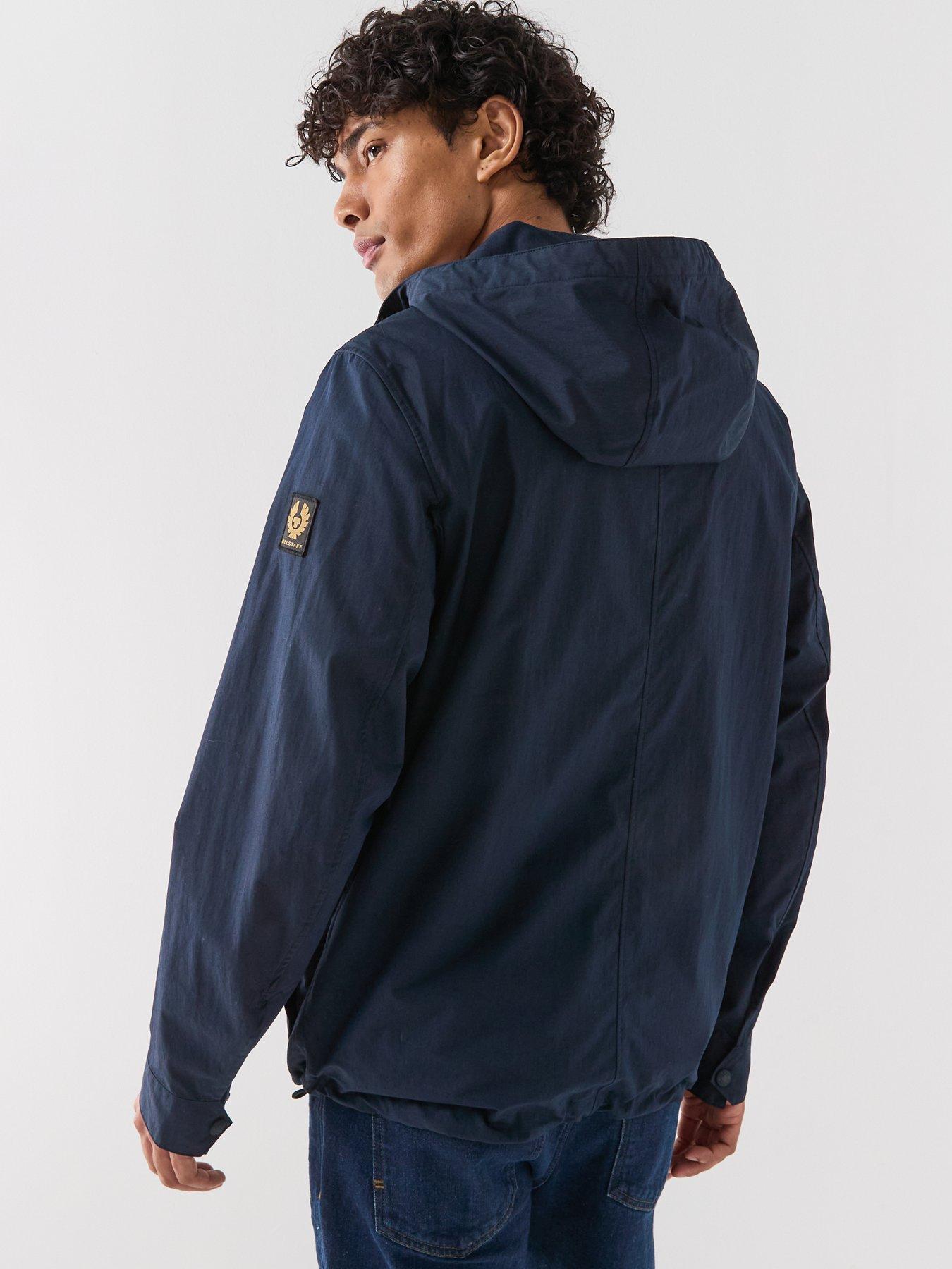 Image 2 of 5 of Belstaff Belstaff Cargo 4 Pocket Hooded Cotton Jacket - Navy