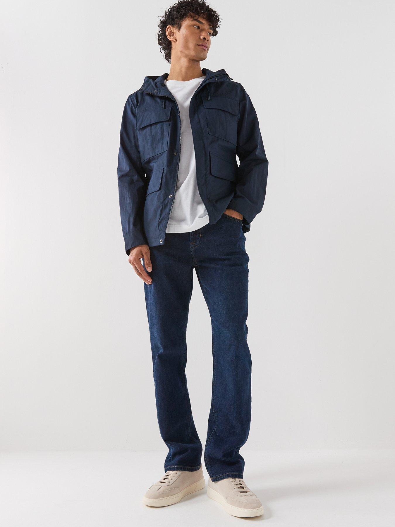 Image 3 of 5 of Belstaff Belstaff Cargo 4 Pocket Hooded Cotton Jacket - Navy