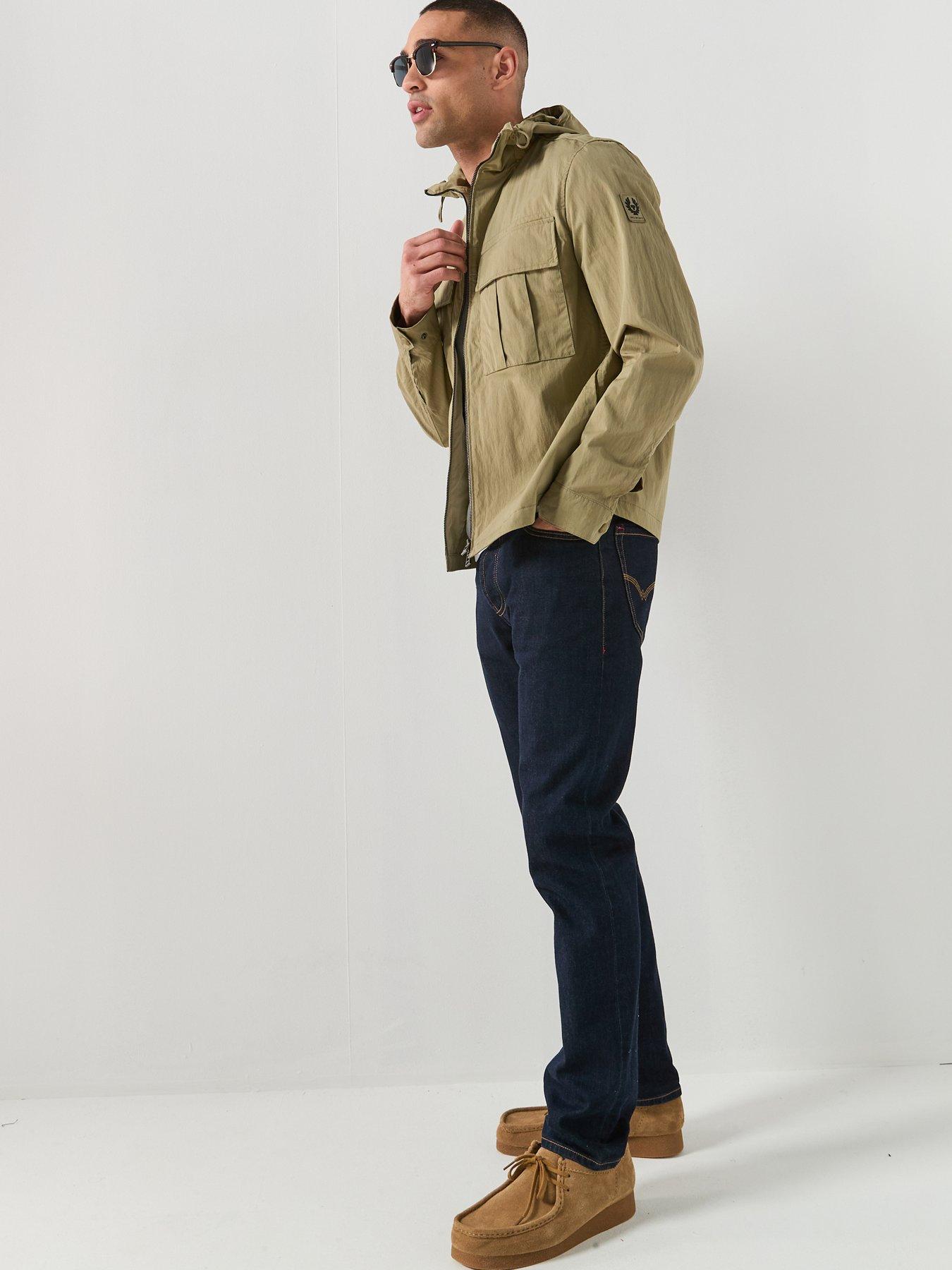 Image 3 of 6 of Belstaff Container Hooded Cotton Overshirt - Light Khaki