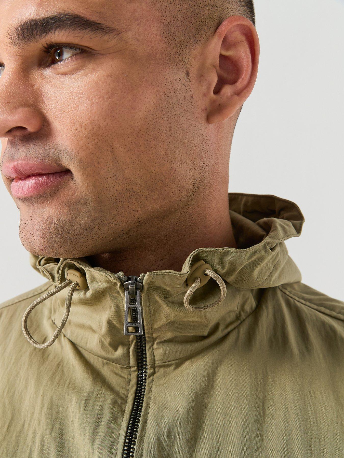 Image 5 of 6 of Belstaff Container Hooded Cotton Overshirt - Light Khaki