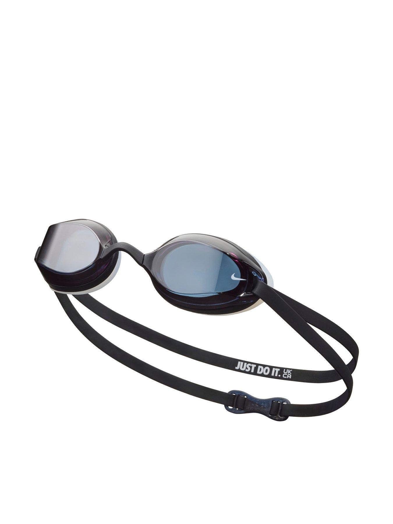 Nike Adults Unisex Legacy Comfort Mirrored Swim Goggles - Black
