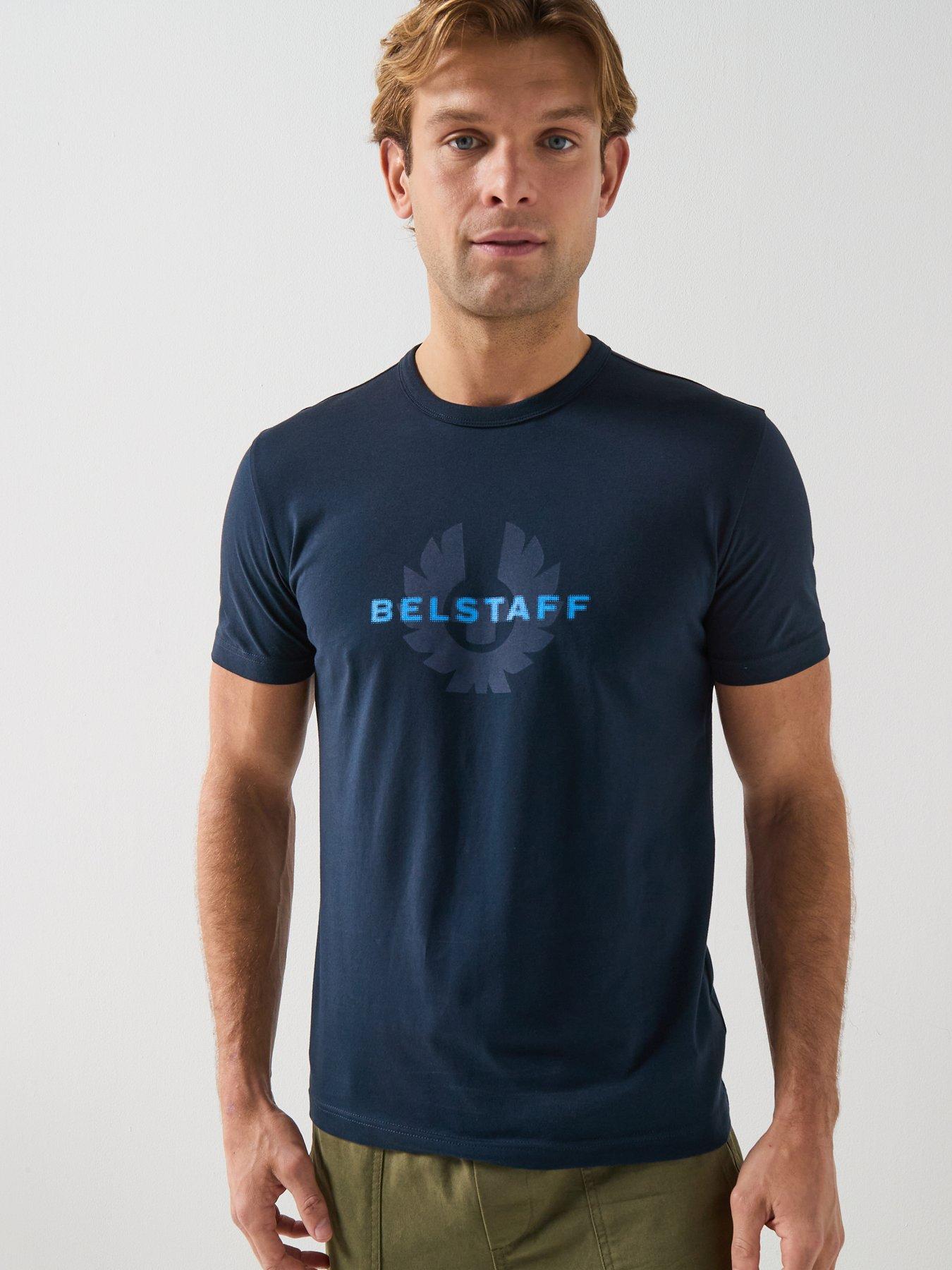 Belstaff Surface Large Logo T-Shirt - Navy