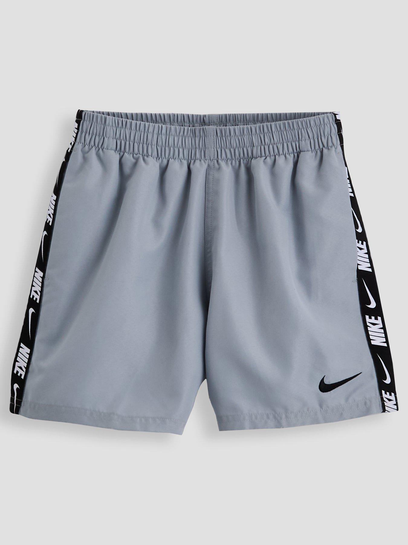 Nike Boys 4Inch Volley Swim Shorts, Grey, Size Xs