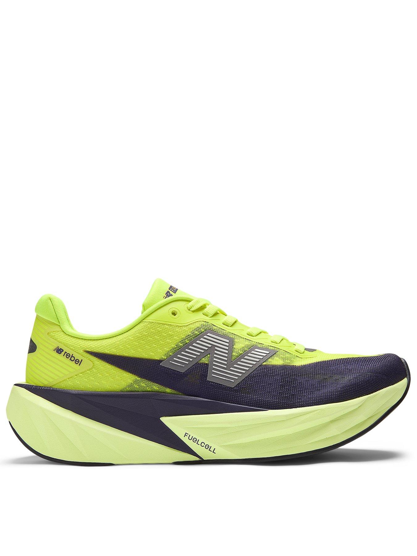 New Balance Womens Running Fuelcell Rebel V5 Trainers, Yellow, Size 6, Women