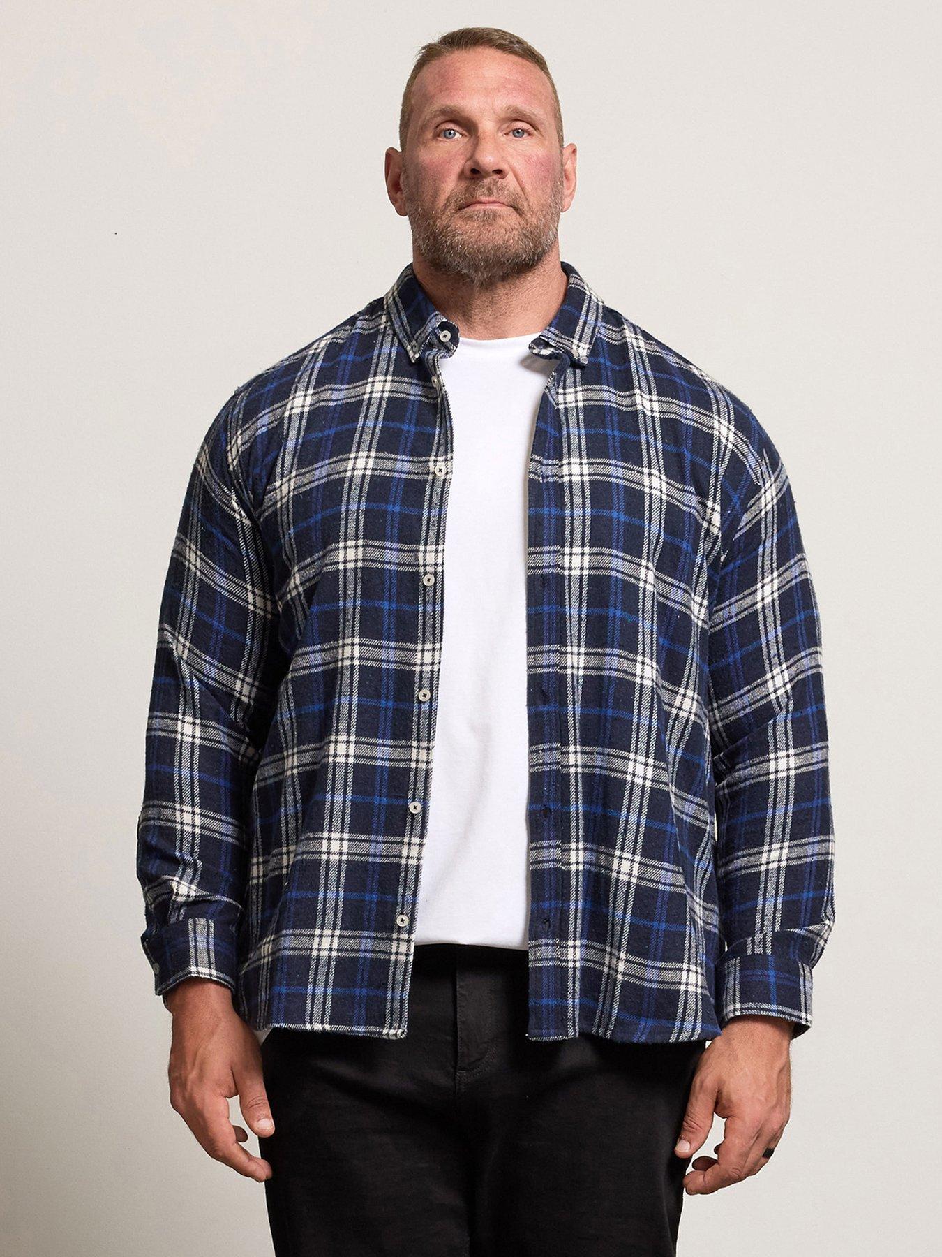 BadRhino Long Sleeve Check Shirt - Blue