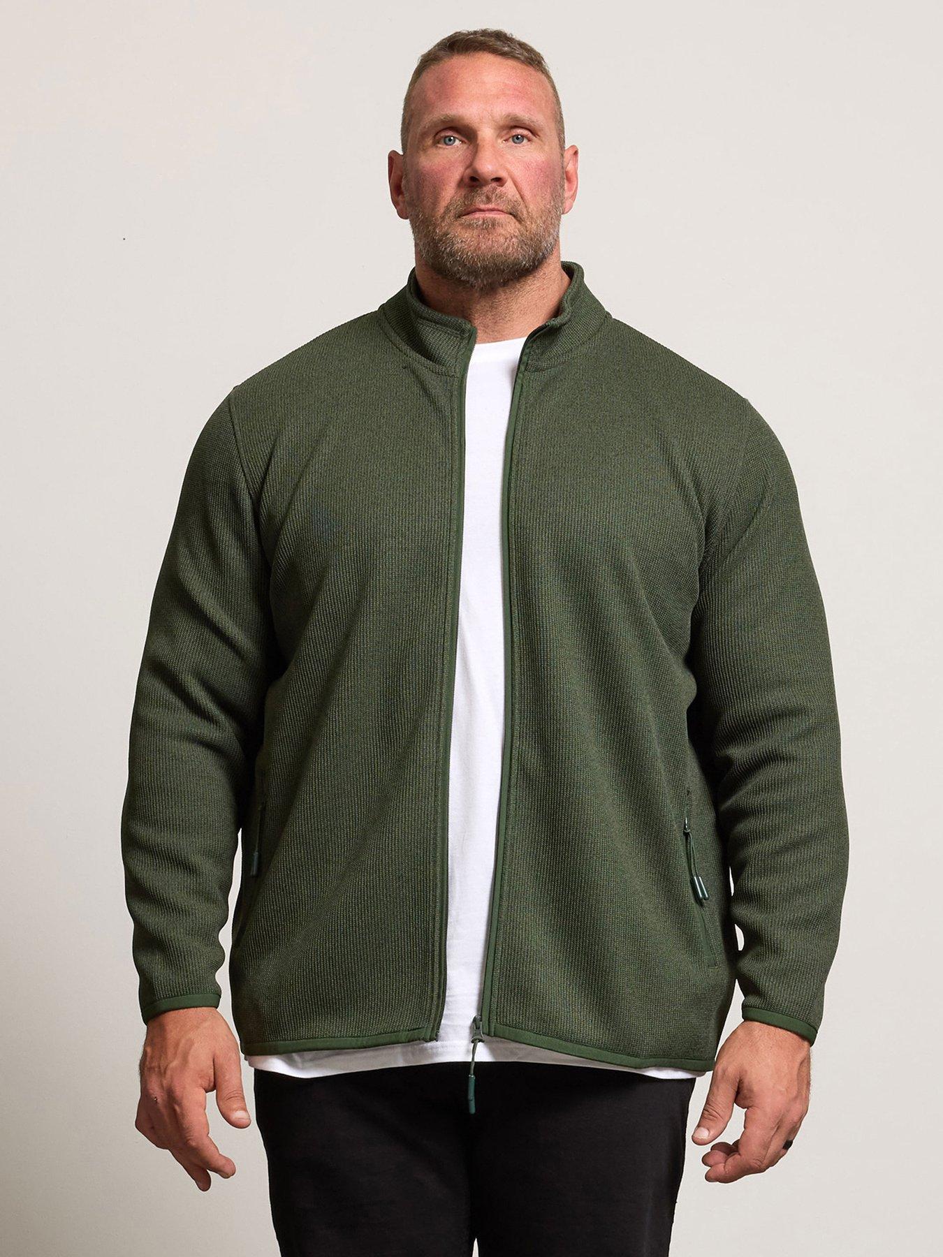 BadRhino Textured Zip Thru Sweatshirt - Green