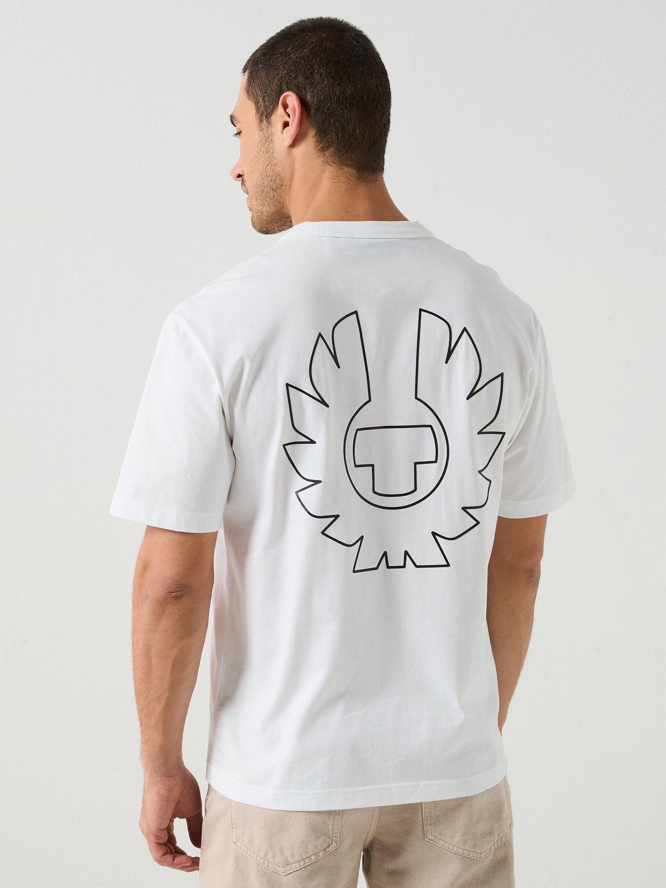 Belstaff Border Large Back Logo T-Shirt - White