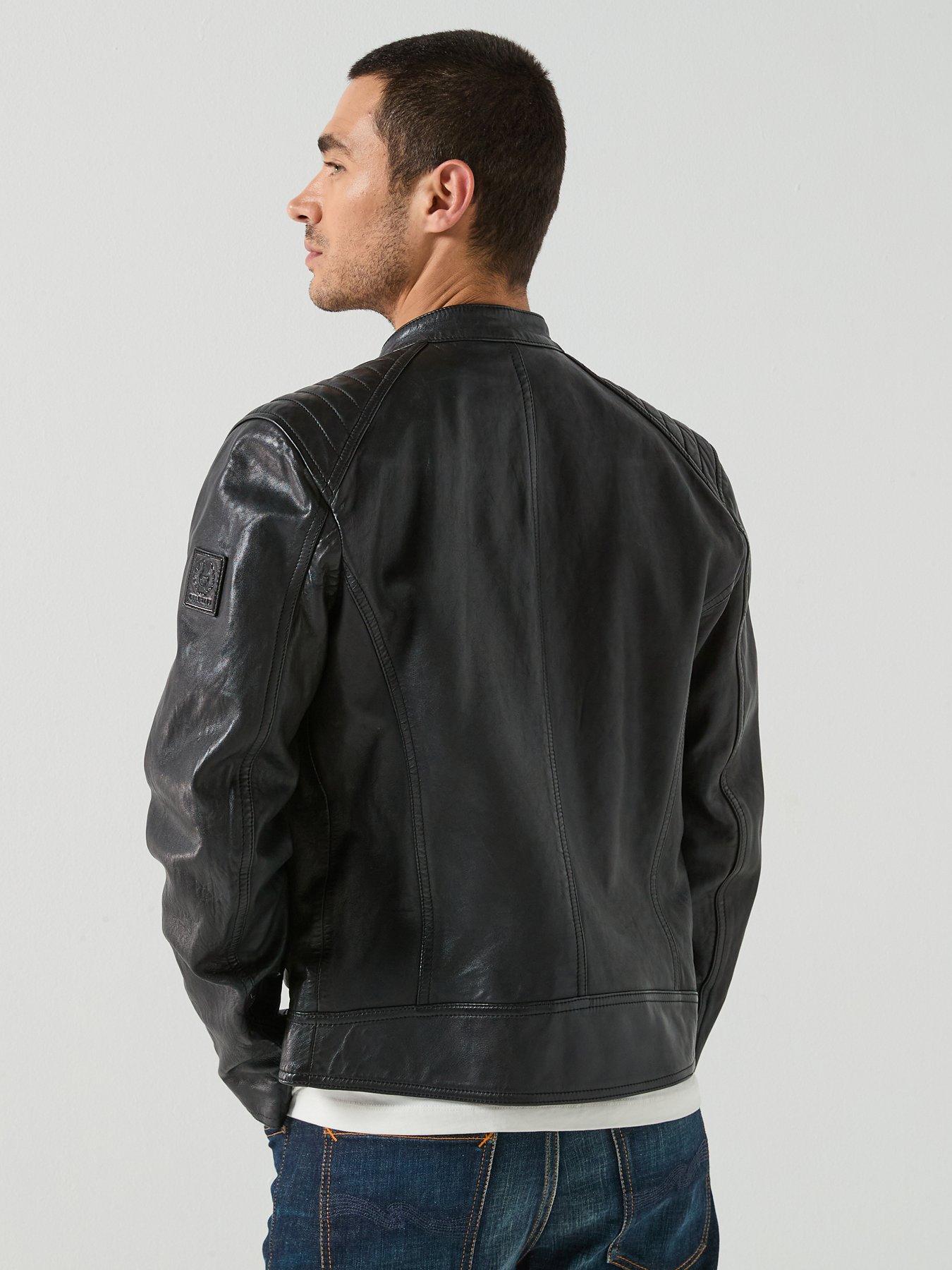 Image 2 of 6 of Belstaff V Racer Leather Jacket - Black