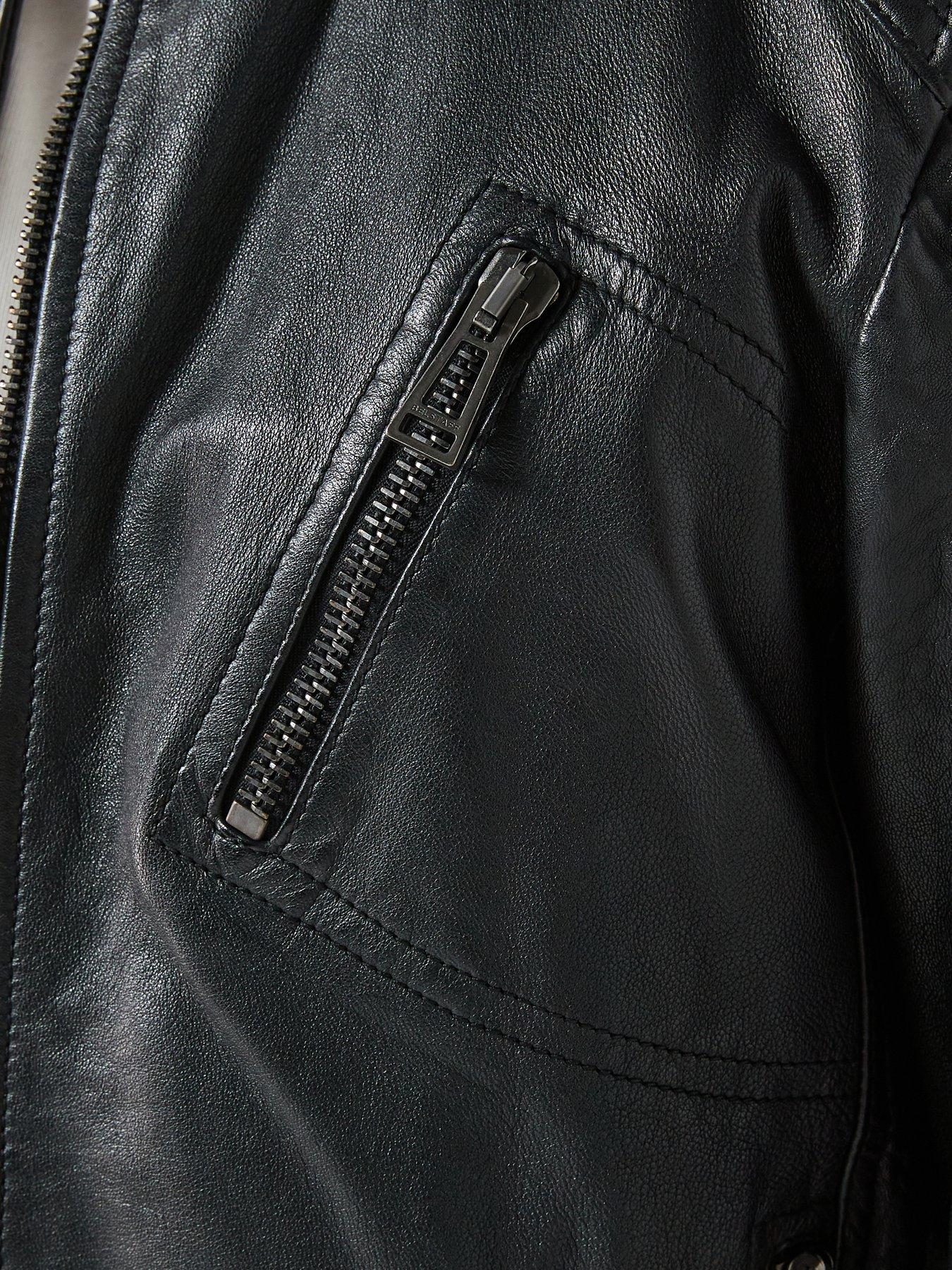 Image 4 of 6 of Belstaff V Racer Leather Jacket - Black