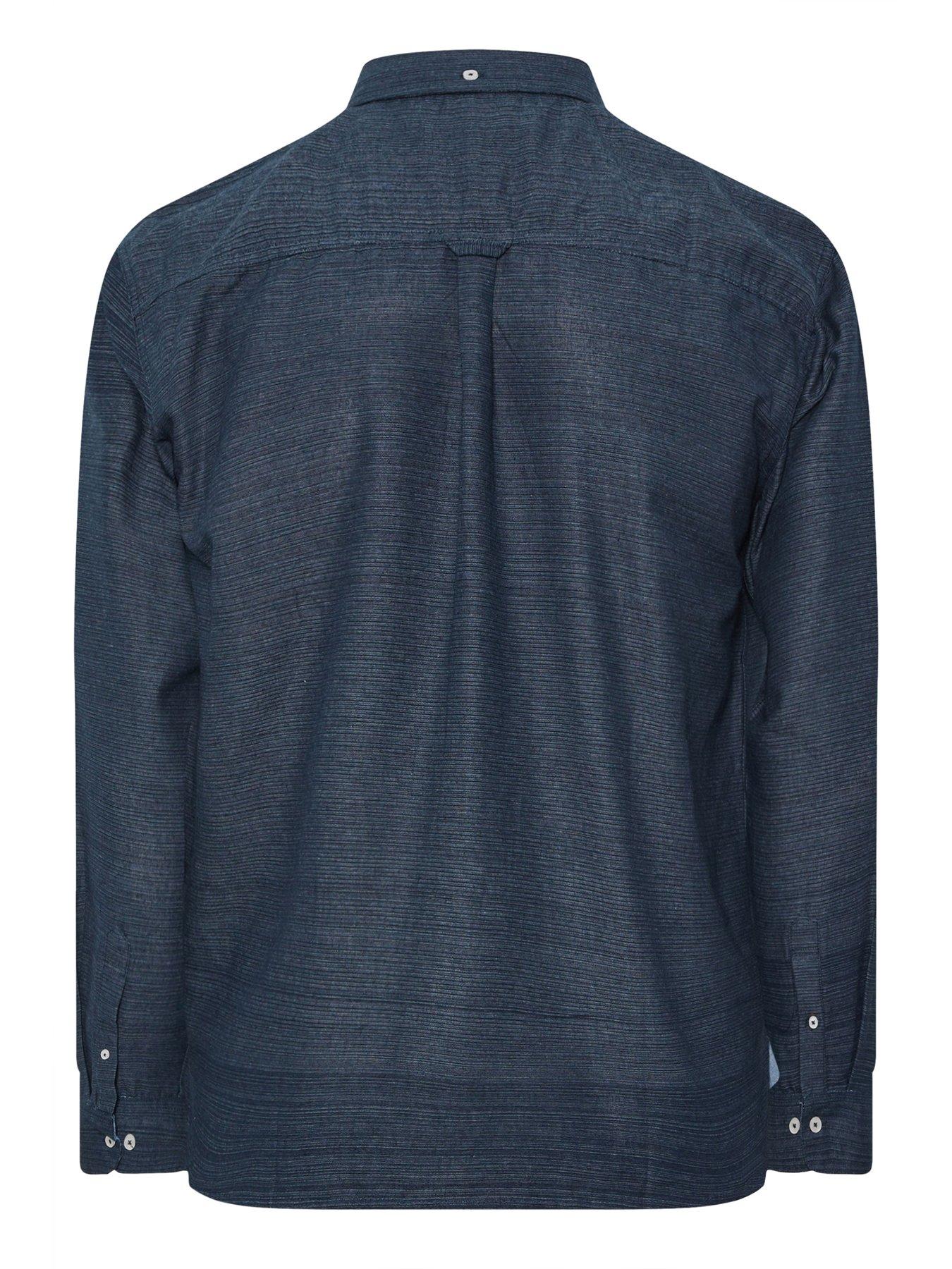 Image 6 of 6 of BadRhino Long Sleeve Slub Shirt - Blue