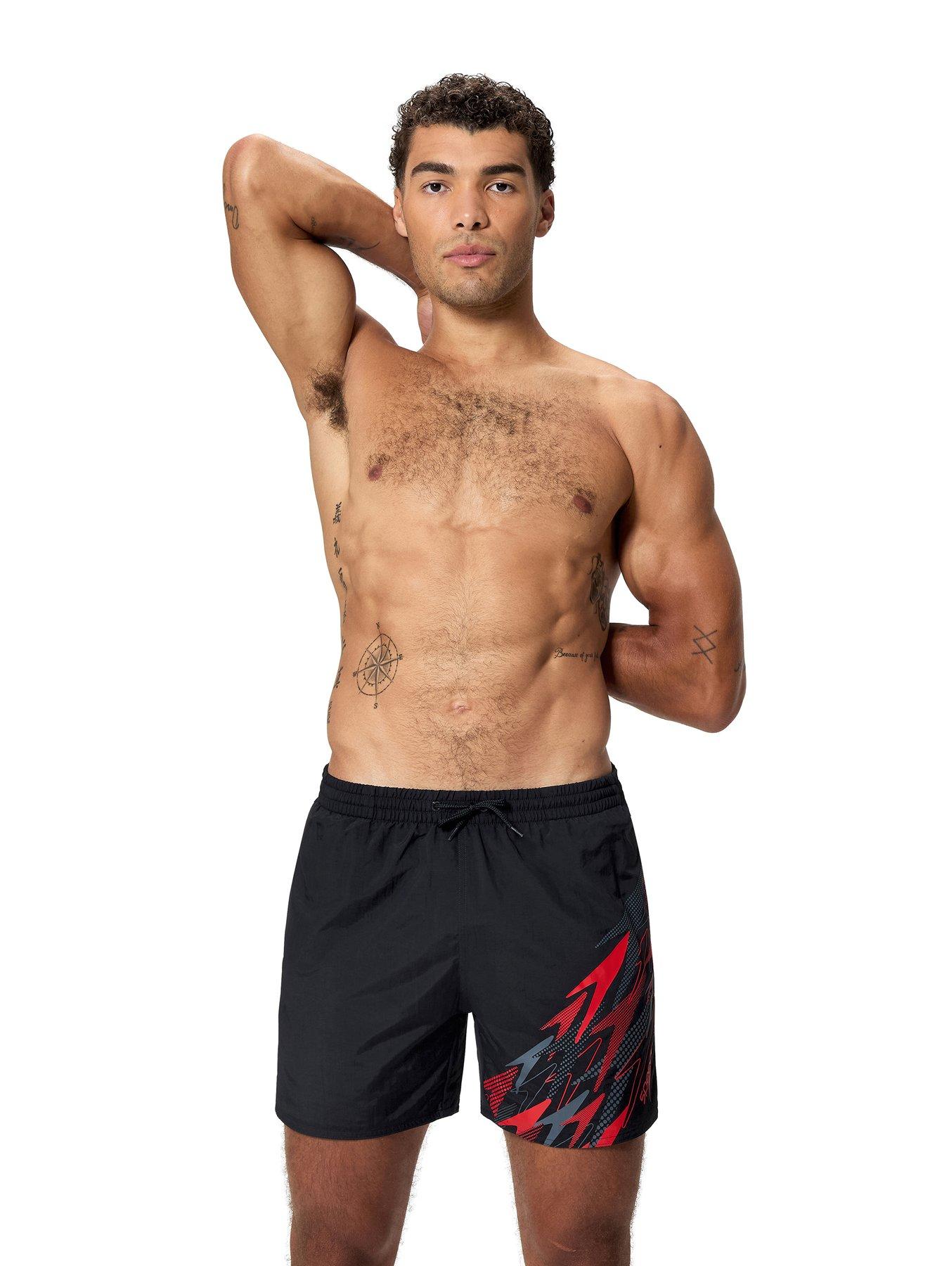 Speedo Mens Medley Logo 16Inch Swim Shorts - Dark Grey