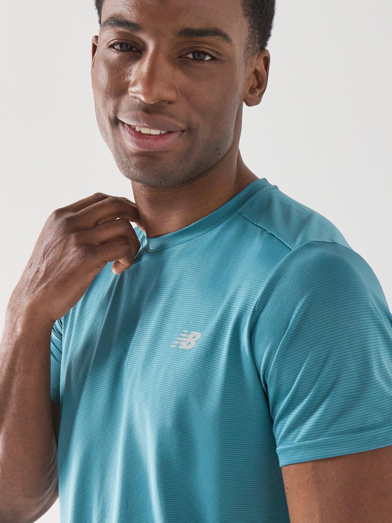 Image 4 of 4 of New Balance Mens Running Sport Essentials T-Shirt - Teal