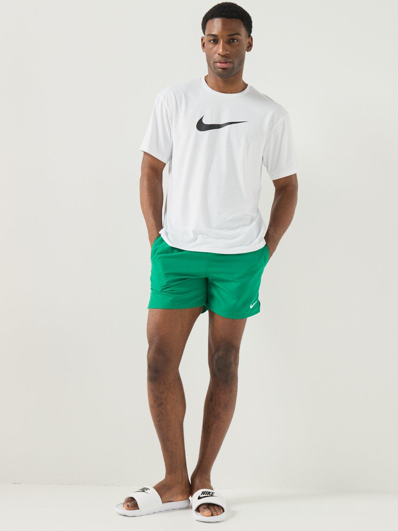 Image 3 of 5 of Nike Mens Short Sleeve Hydroguard T Shirt - White