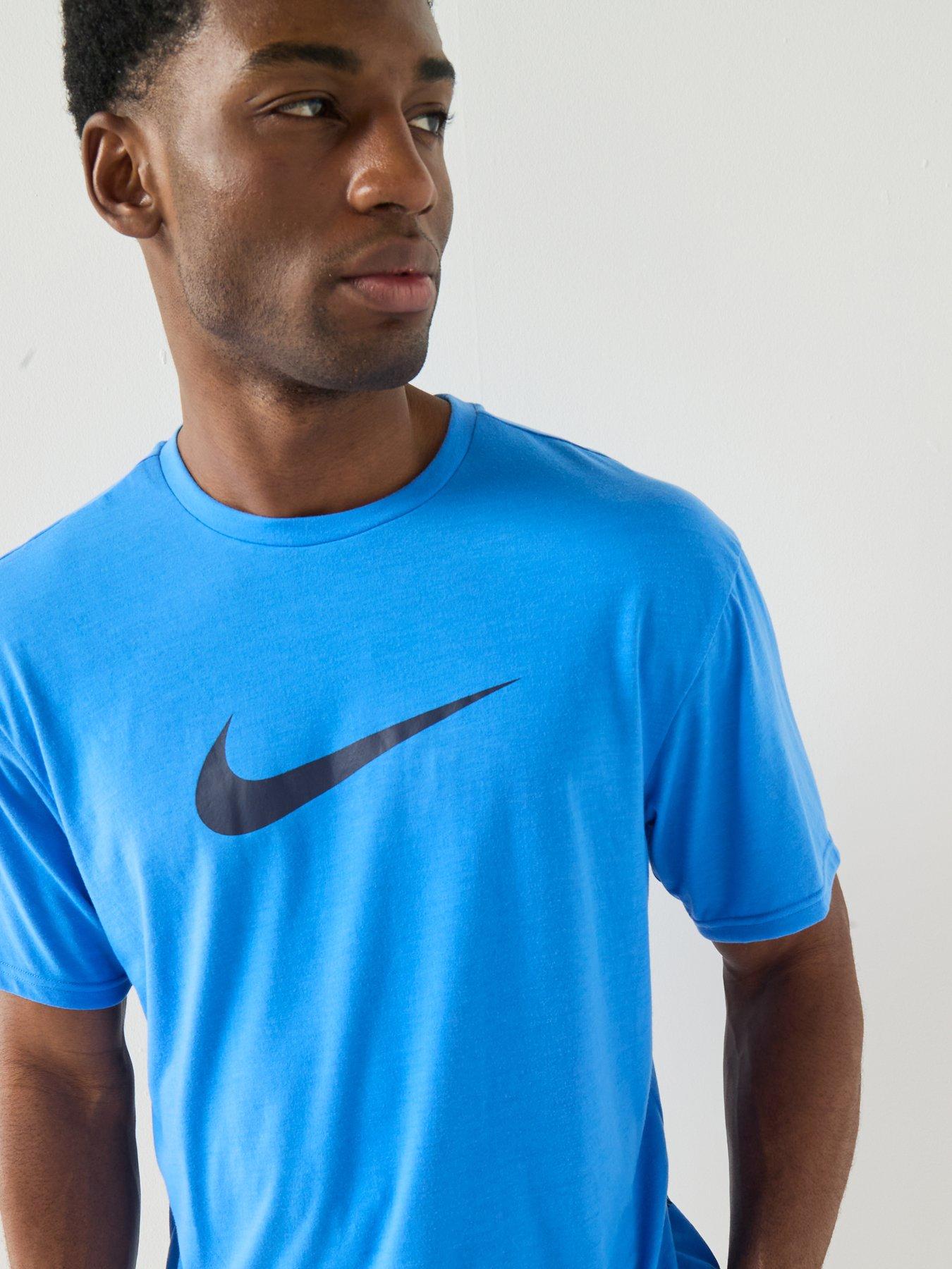 Image 5 of 6 of Nike Mens Short Sleeve Hydroguard T Shirt - Blue