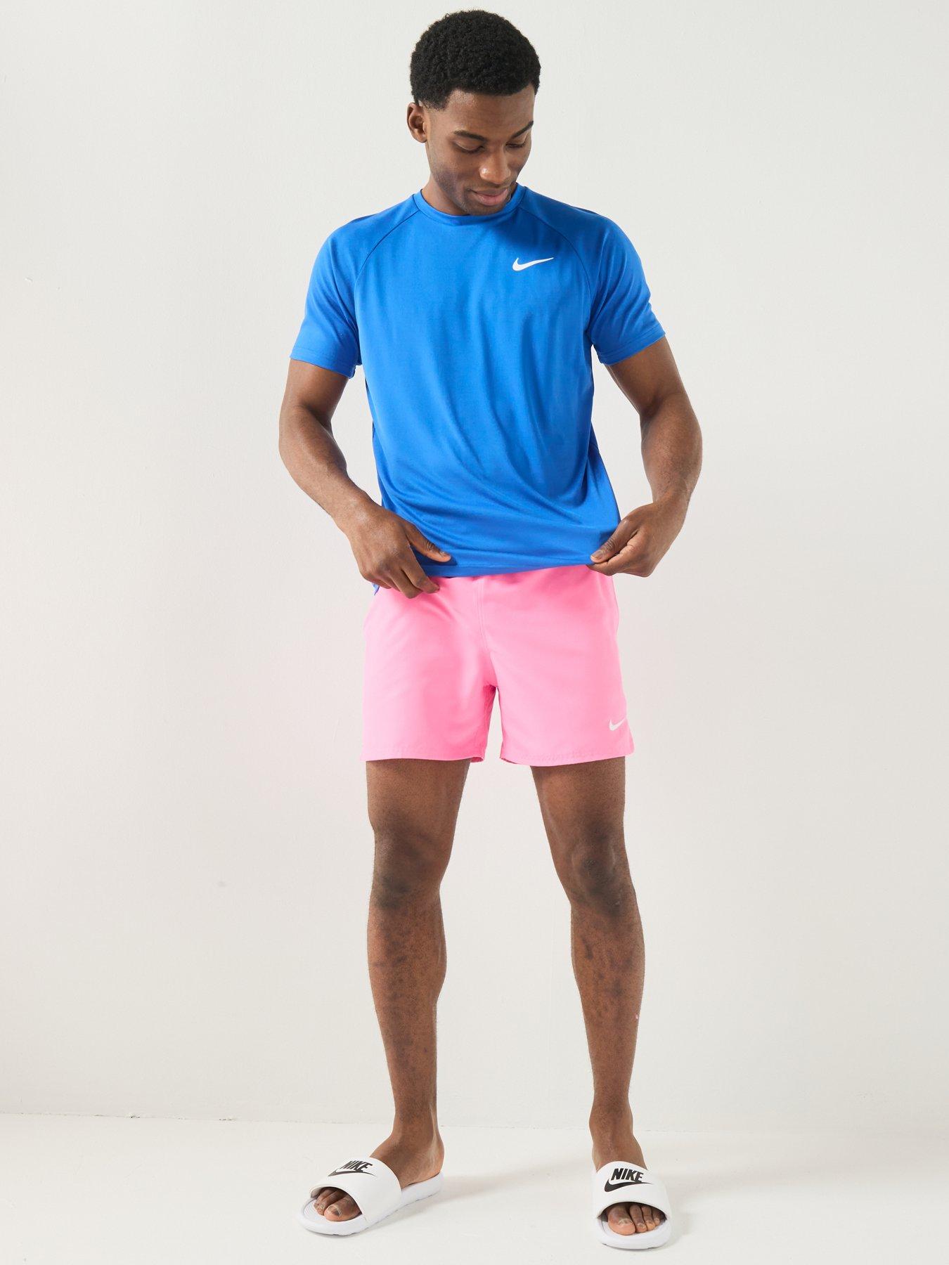 Image 3 of 6 of Nike Mens Short Sleeve Hydroguard T Shirt - Blue