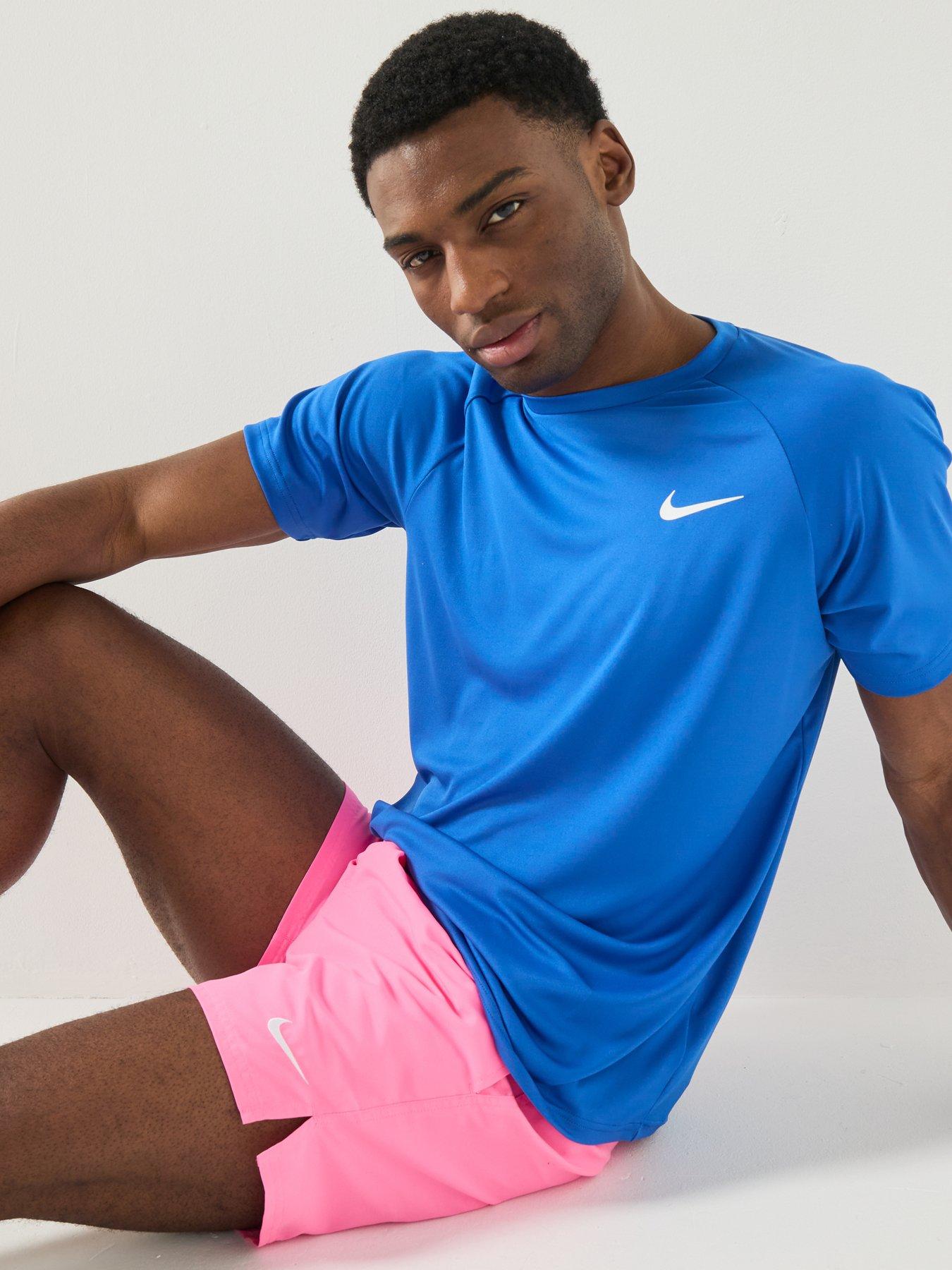 Image 5 of 6 of Nike Mens Short Sleeve Hydroguard T Shirt - Blue