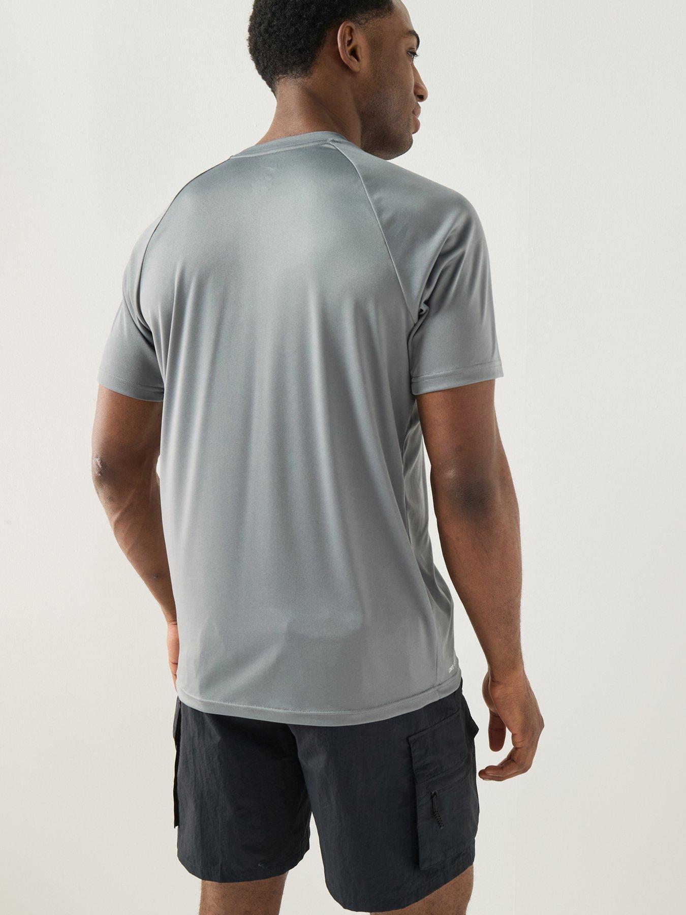 Image 2 of 5 of Nike Mens Short Sleeve Hydroguard T Shirt - Grey