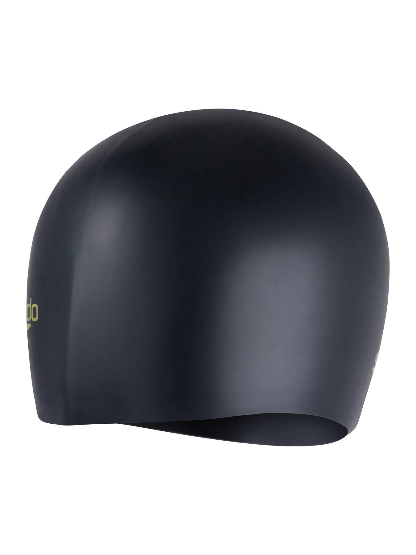 Image 2 of 3 of Speedo Junior Long Hair Silicone Swimming Cap - Black