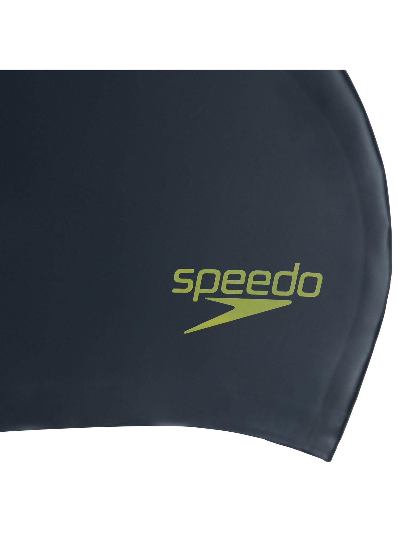 Image 3 of 3 of Speedo Junior Long Hair Silicone Swimming Cap - Black