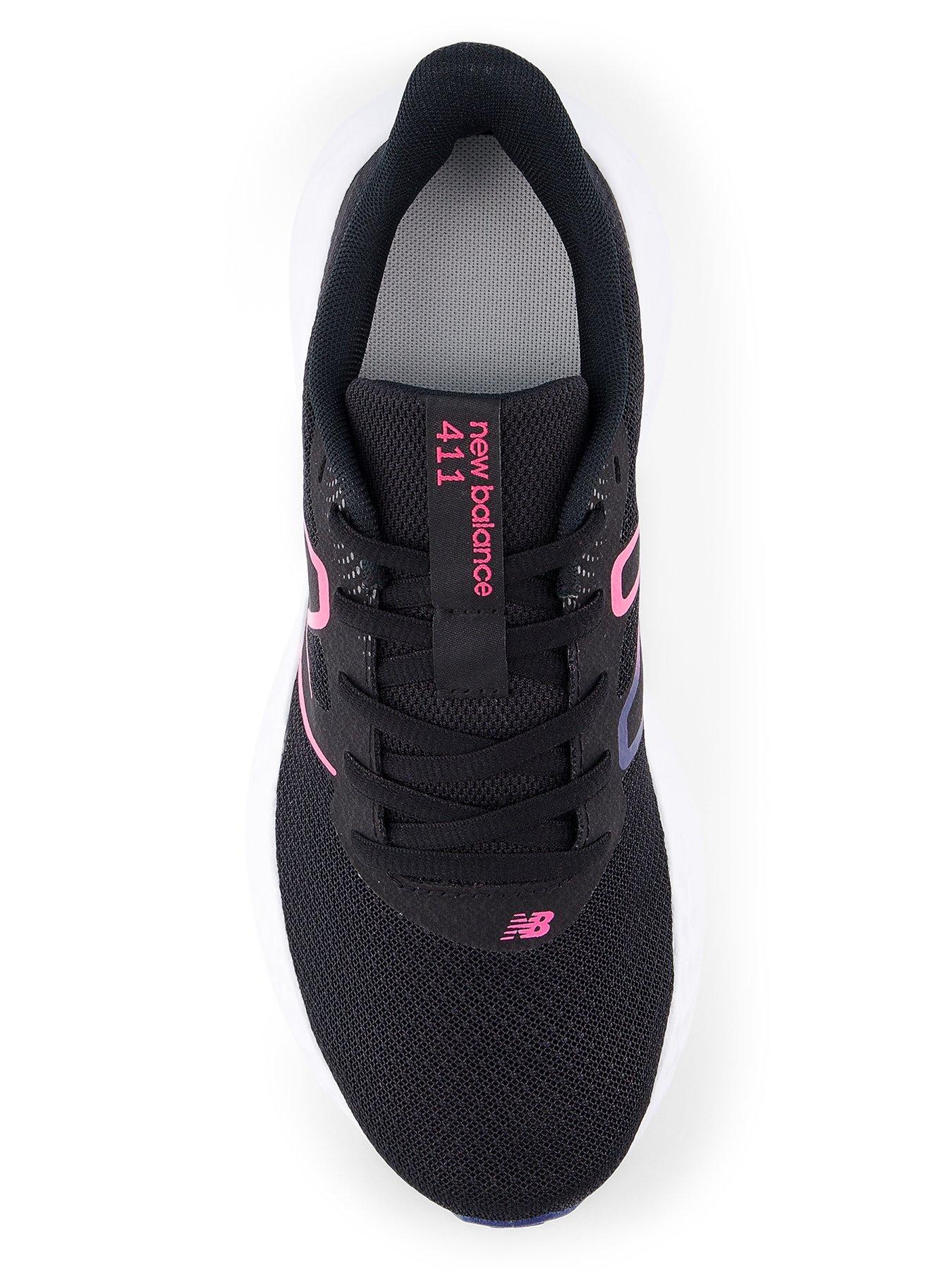Image 3 of 4 of New Balance Womens Running 411 V3 Trainers - Black/Pink