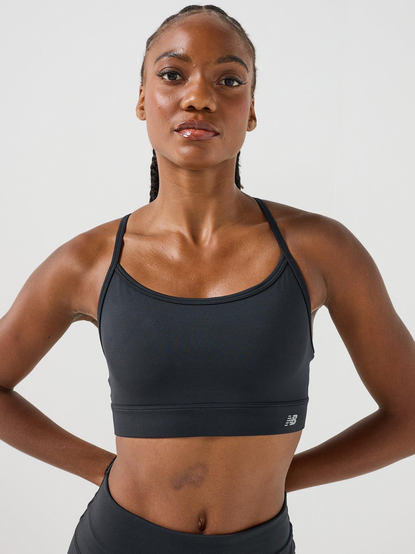 Image 1 of 6 of New Balance Womens Yoga Essential Bra - Black