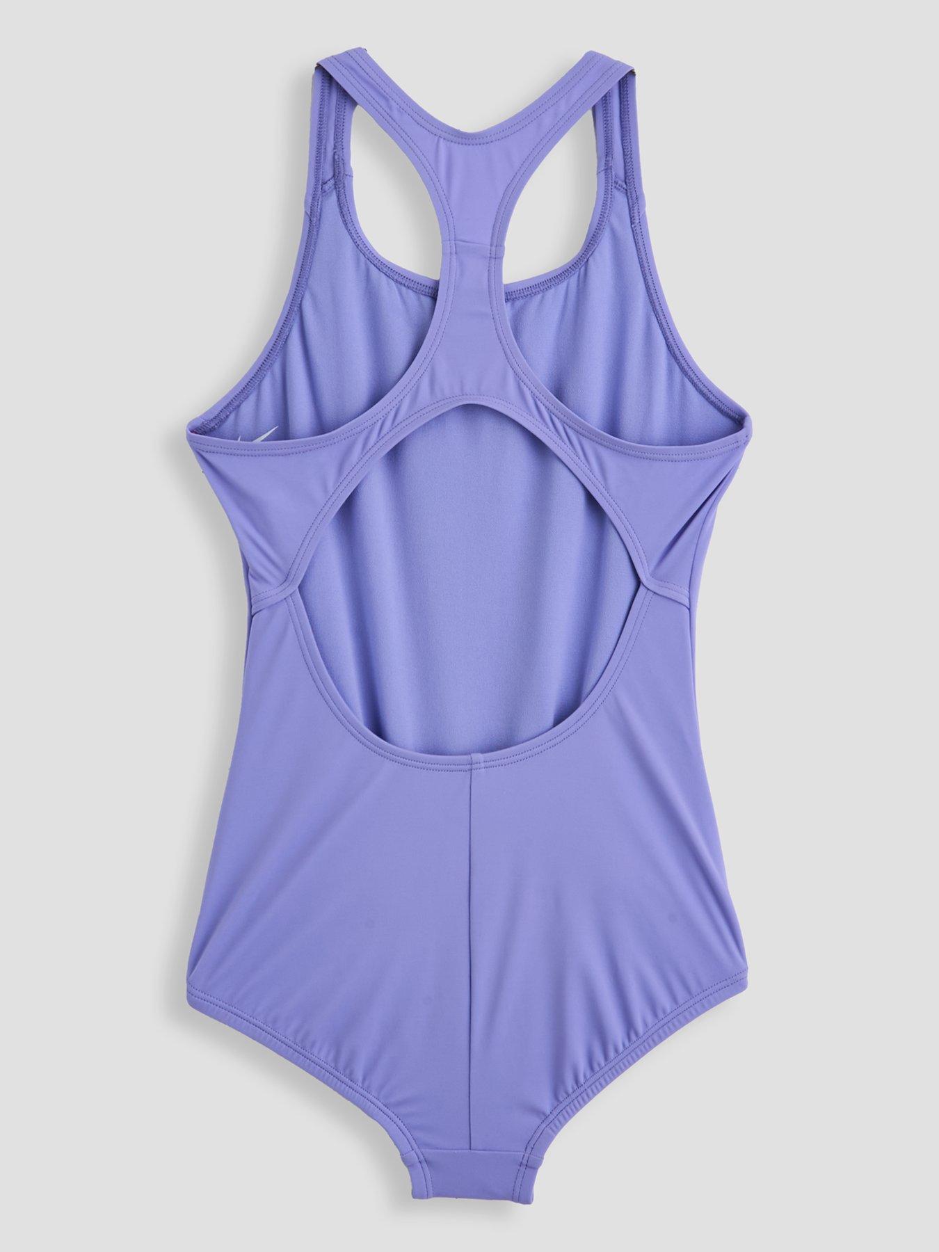 Nike Girls Swim Racerback One Piece Swimsuit - Purple | Very