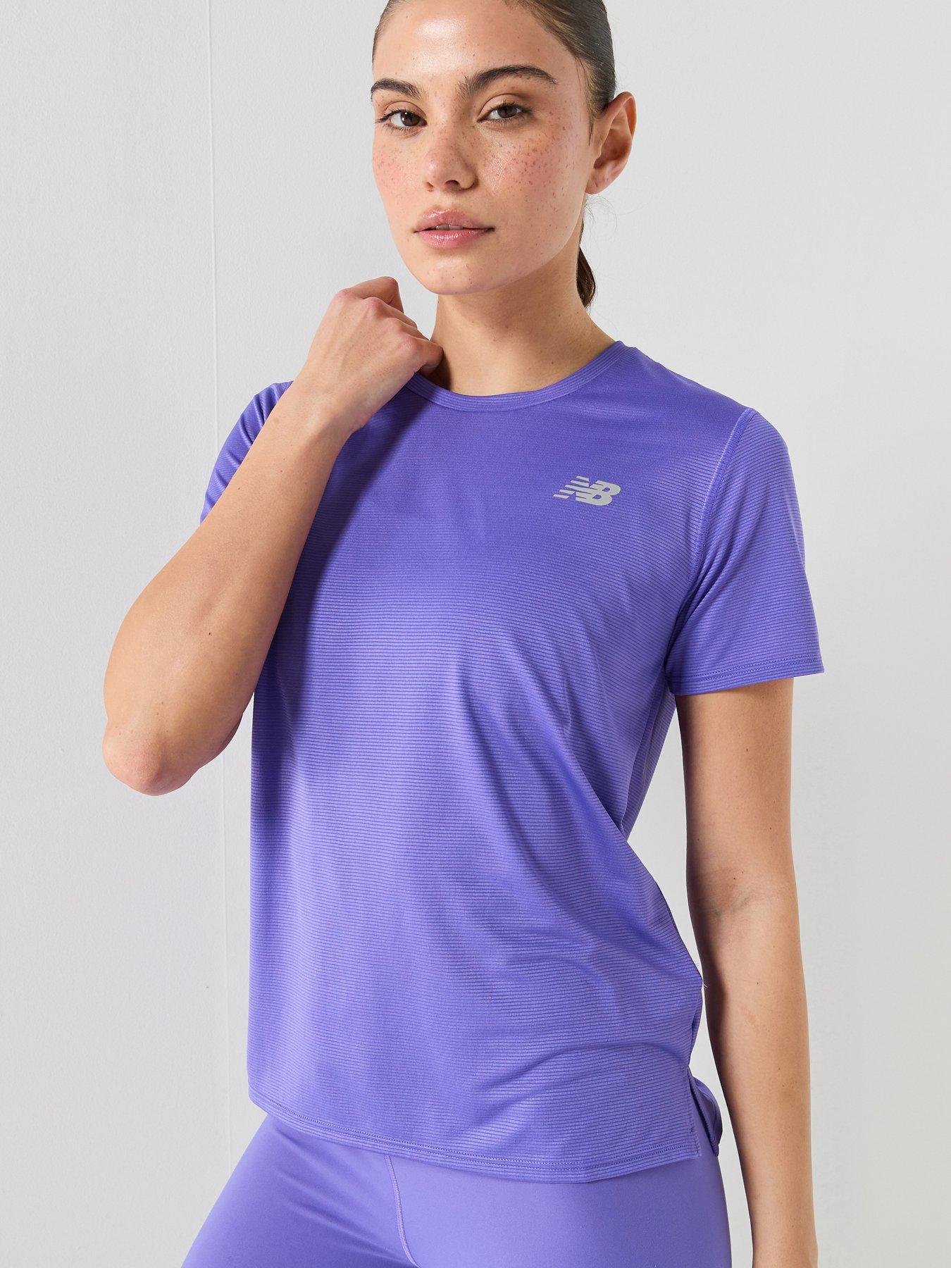 New Balance: Viz-Tech Run T-Shirt - Purple