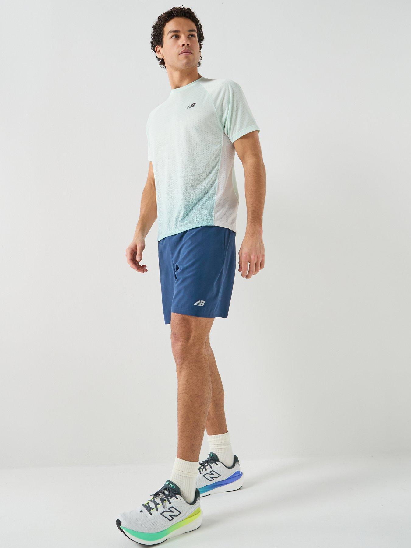 Image 3 of 5 of New Balance Mens Running Sport Essentials Shorts - Navy