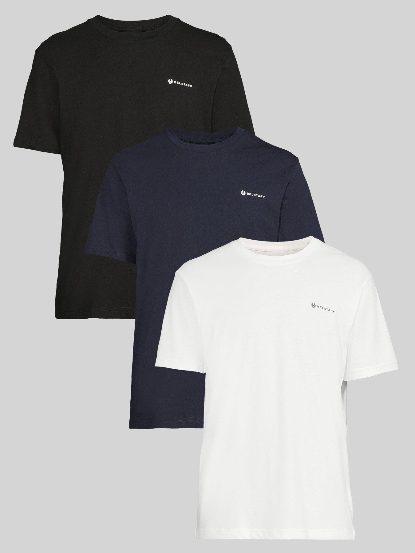 Image 1 of 5 of Belstaff Squad 3 Pack T-Shirt - Assorted