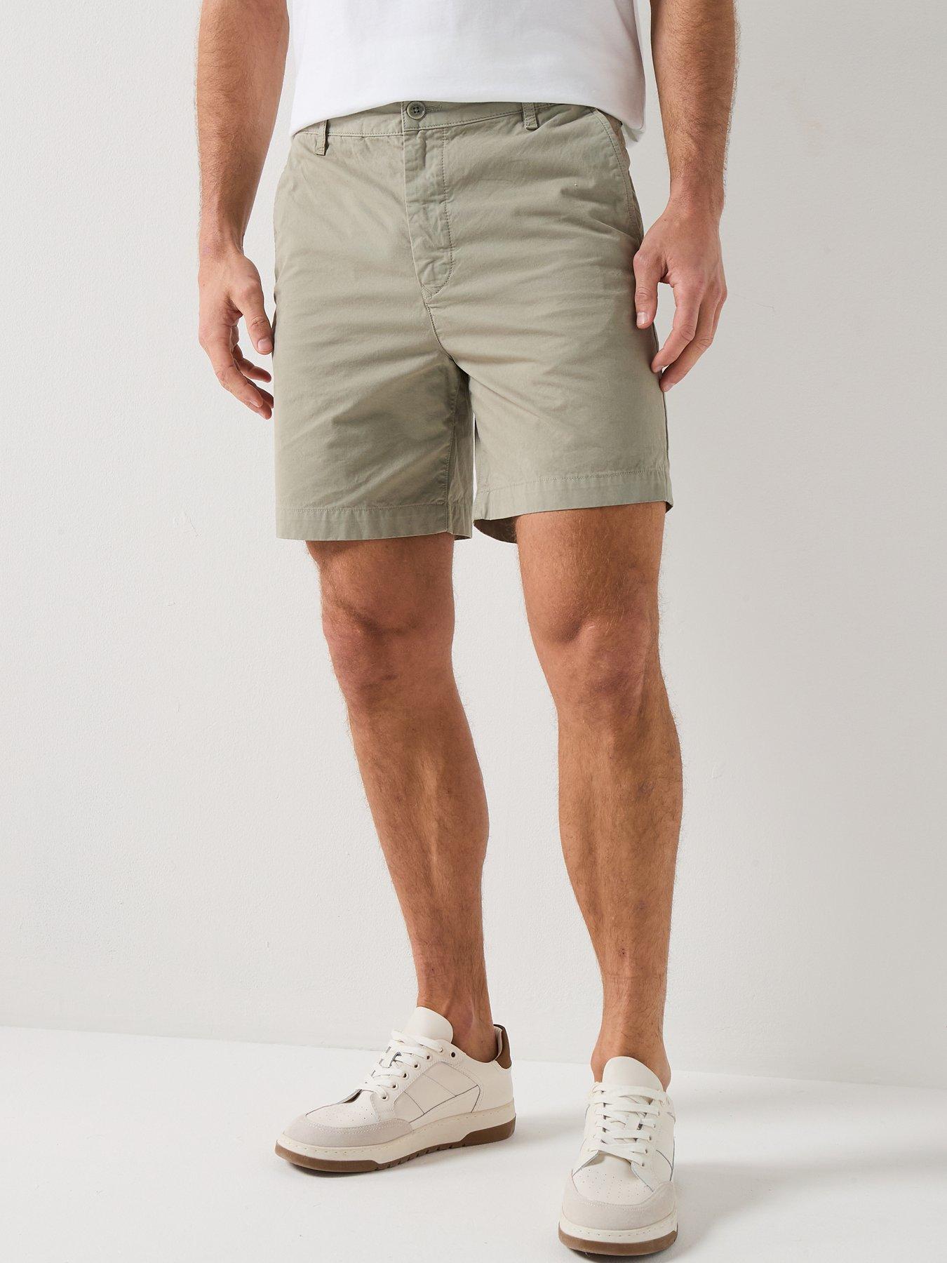 Belstaff Rally Chino Shorts, Light Green, Size 34, Men
