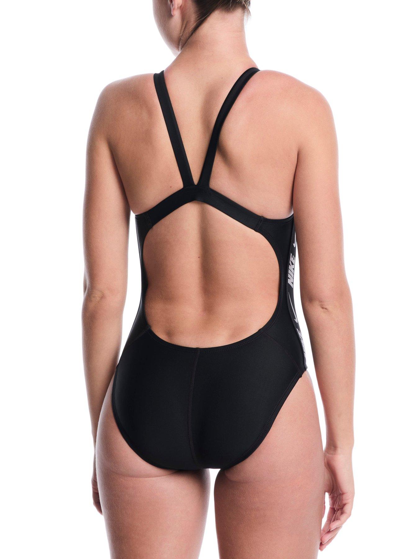 Image 2 of 5 of Nike Womens Fastback One Piece Swimsuit - Black
