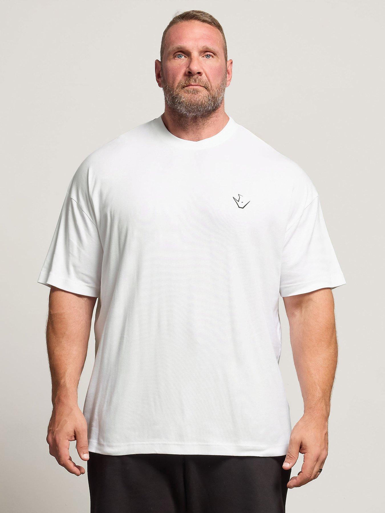 BadRhino Ironrhino Rest Day T-Shirt, White, Size 4Xl, Men