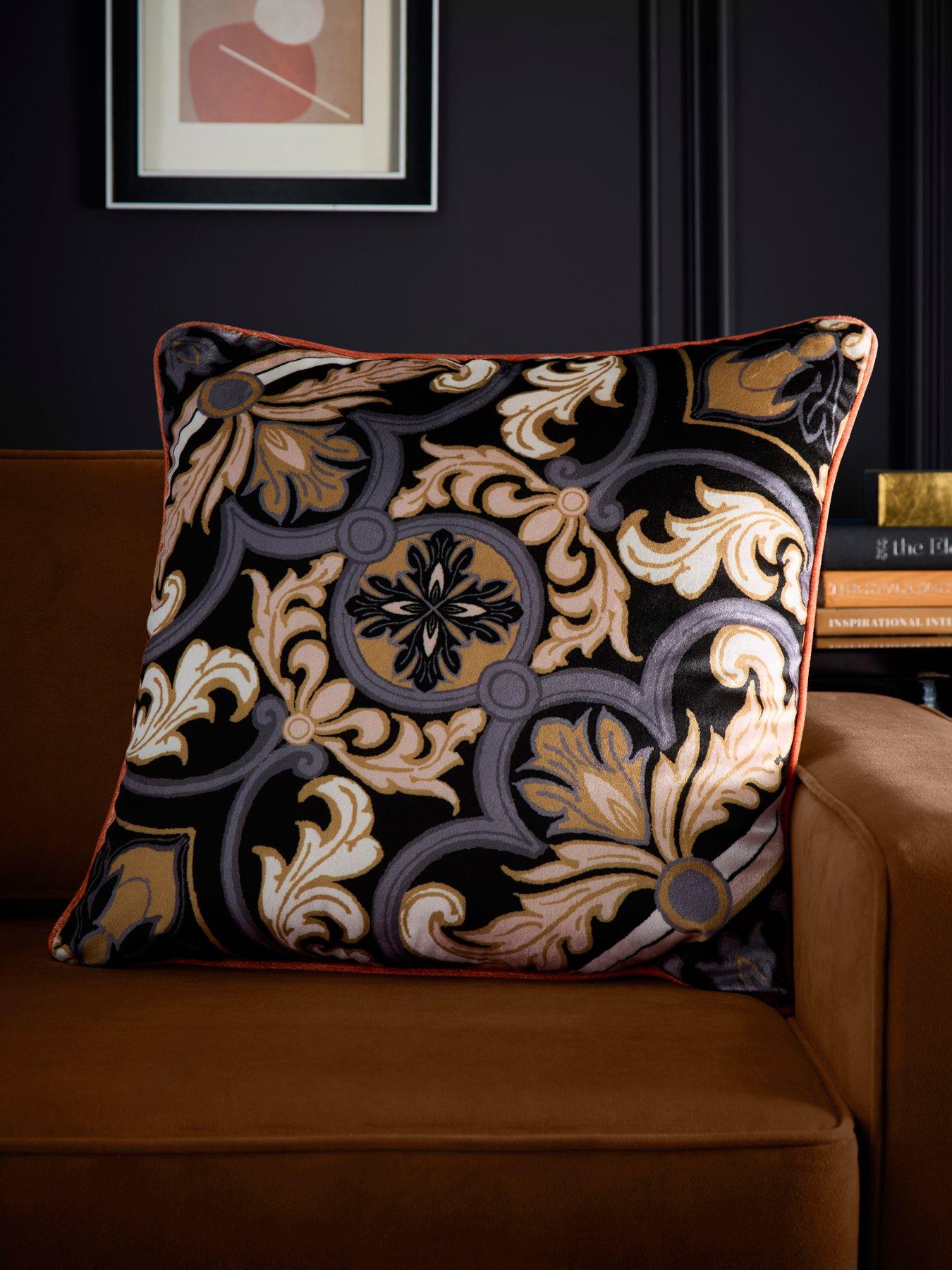 Laurence Llewelyn-Bowen Festivo Filled Cushion- Black
