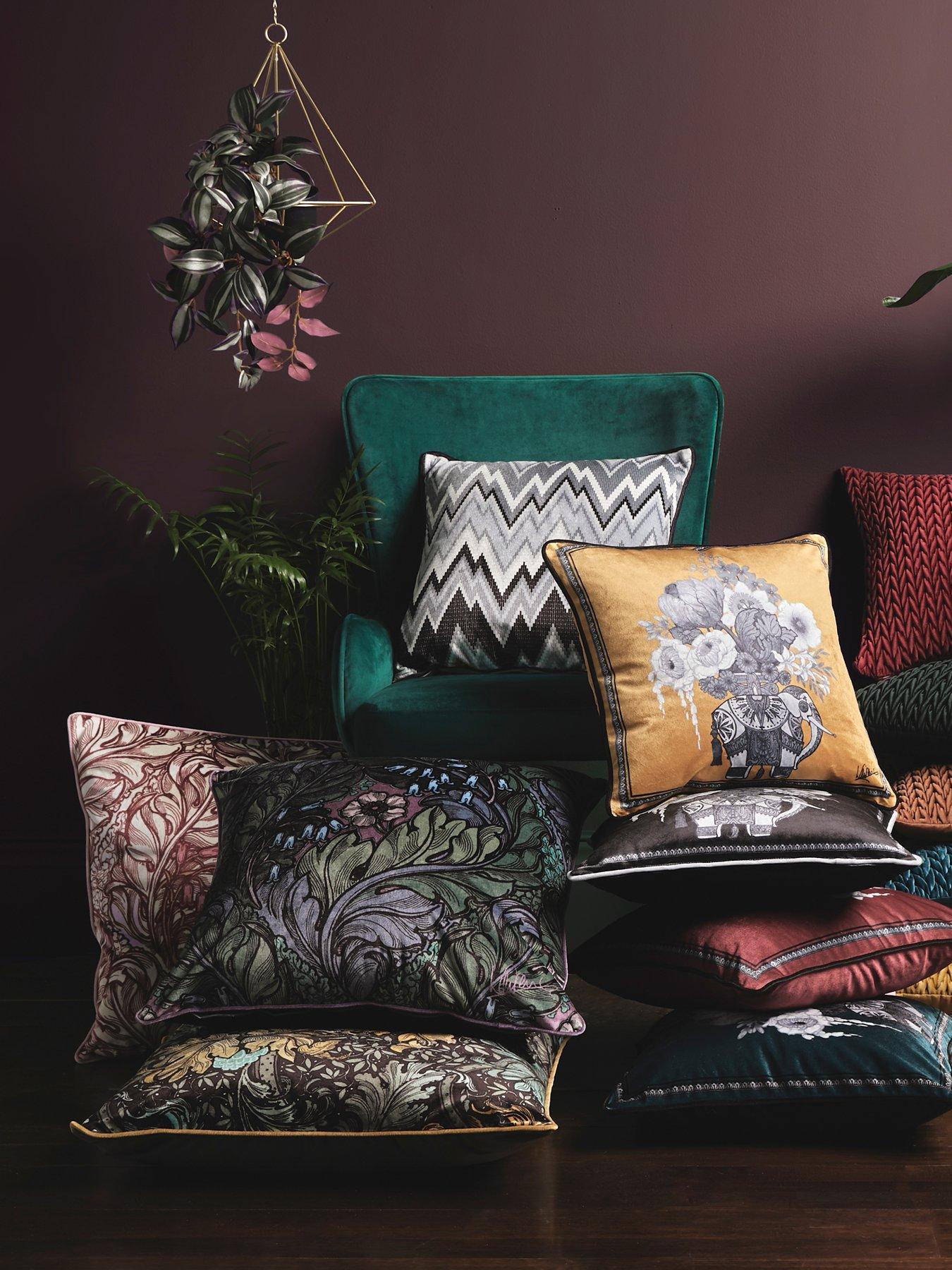 Image 4 of 4 of Laurence Llewelyn-Bowen Rambleicious Filled Cushion- Multi