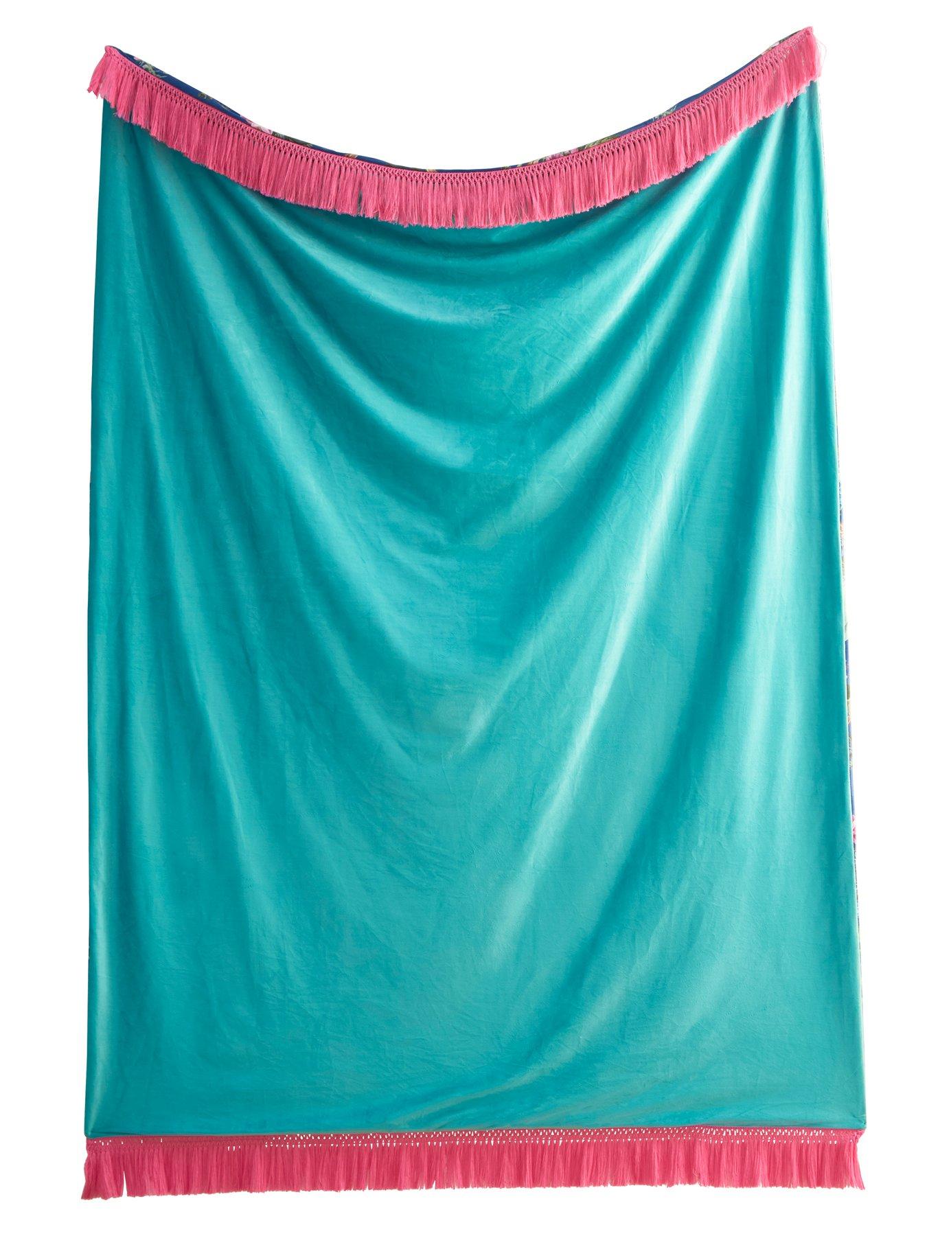 Image 3 of 4 of Laurence Llewelyn-Bowen Cotswold Fantasia Throw- Navy